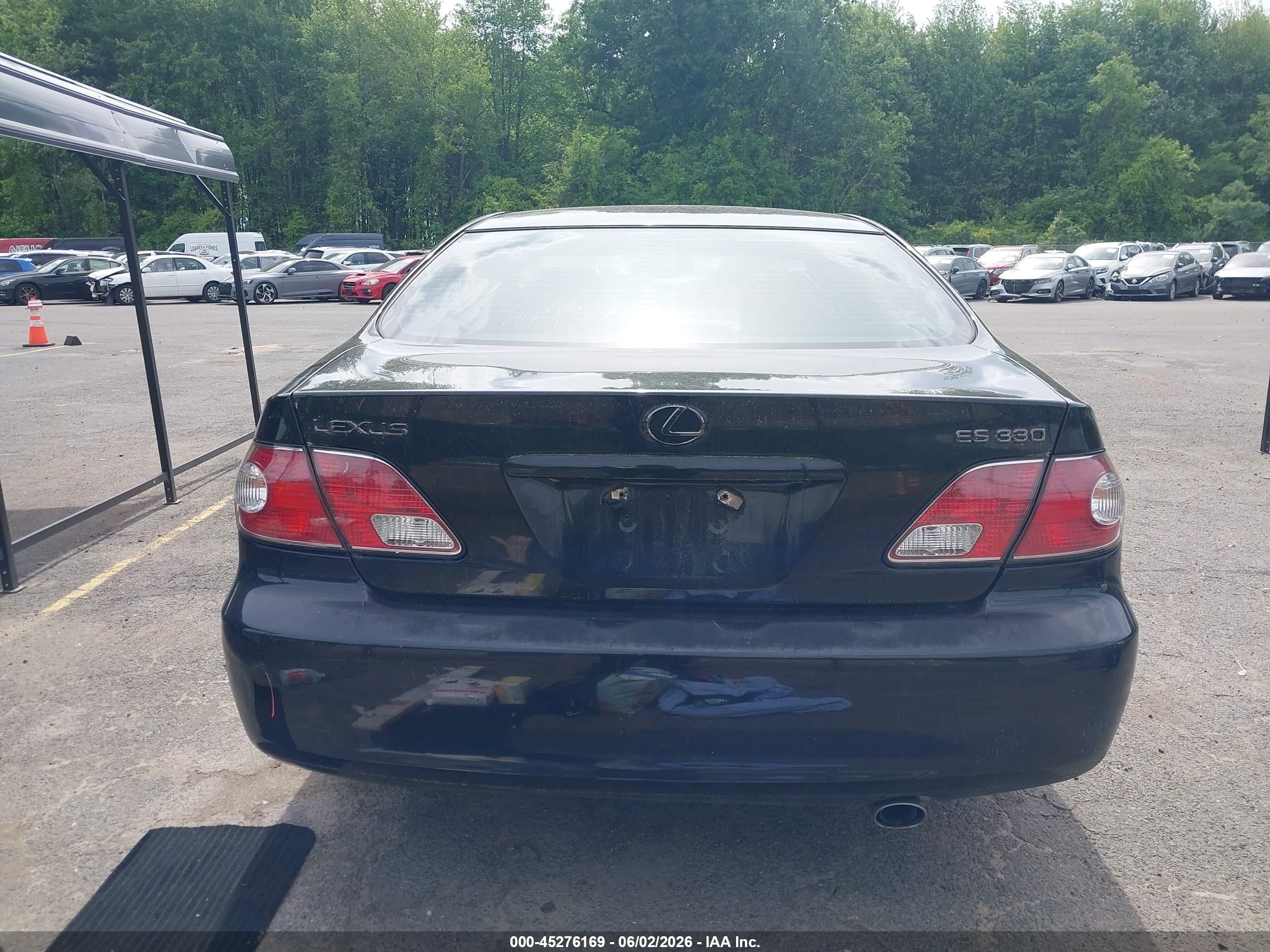 2004 Lexus Es 330   Black vin: JTHBA30GX45031297