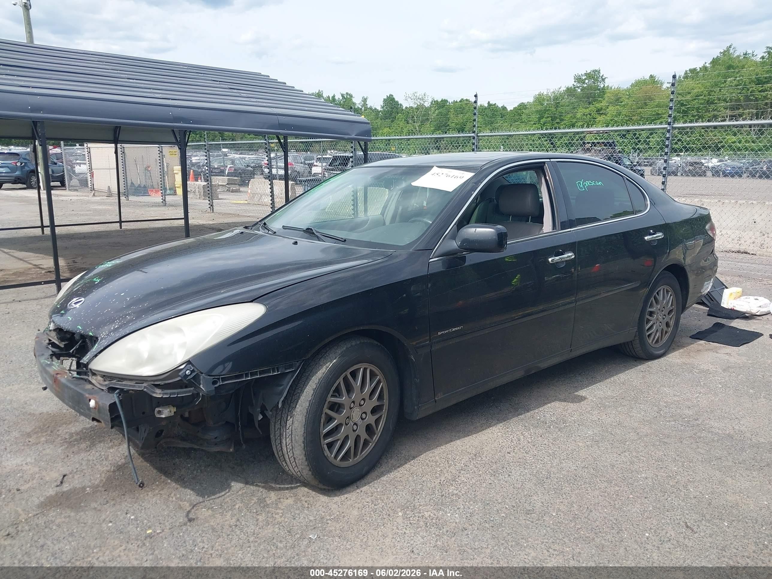 2004 Lexus Es 330   Black vin: JTHBA30GX45031297