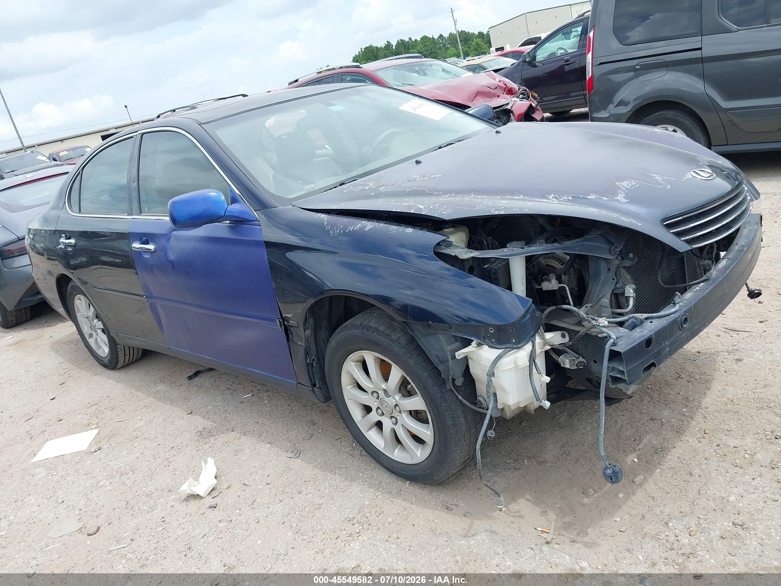 2004 Lexus Es 330   Blue vin: JTHBA30GX45054093