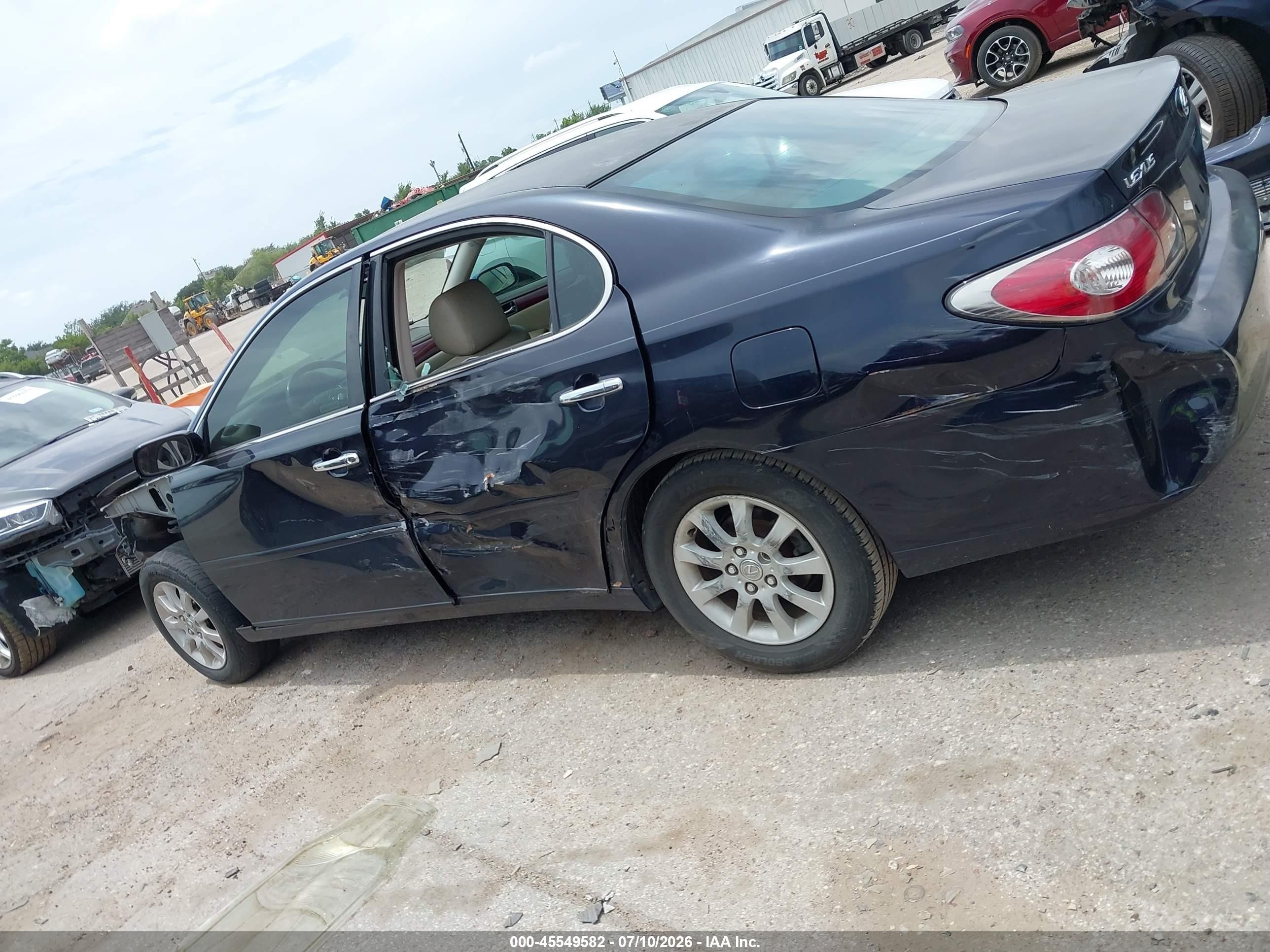 2004 Lexus Es 330   Blue vin: JTHBA30GX45054093