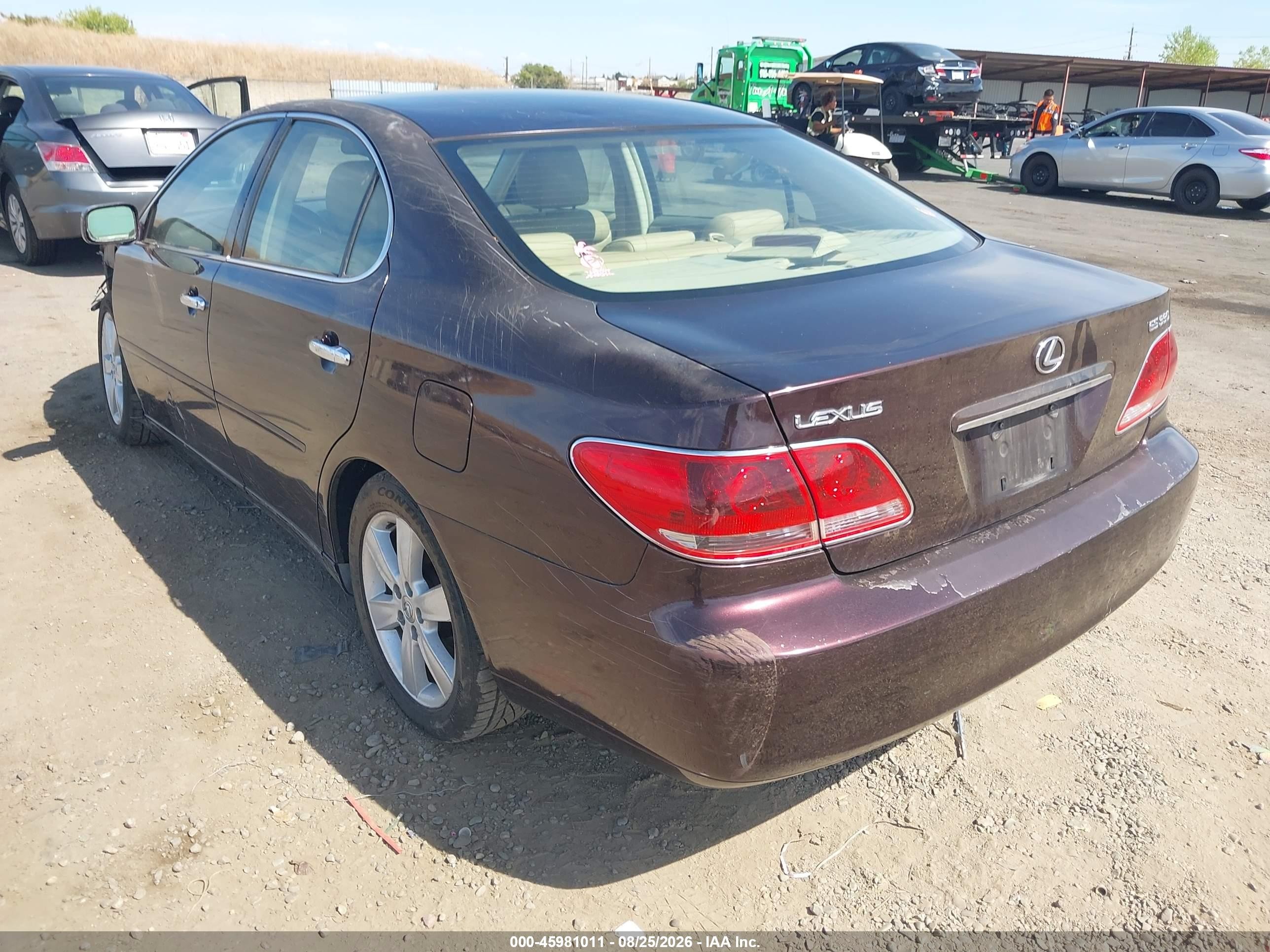 2005 Lexus Es 330 Бордовый vin: JTHBA30GX55060834