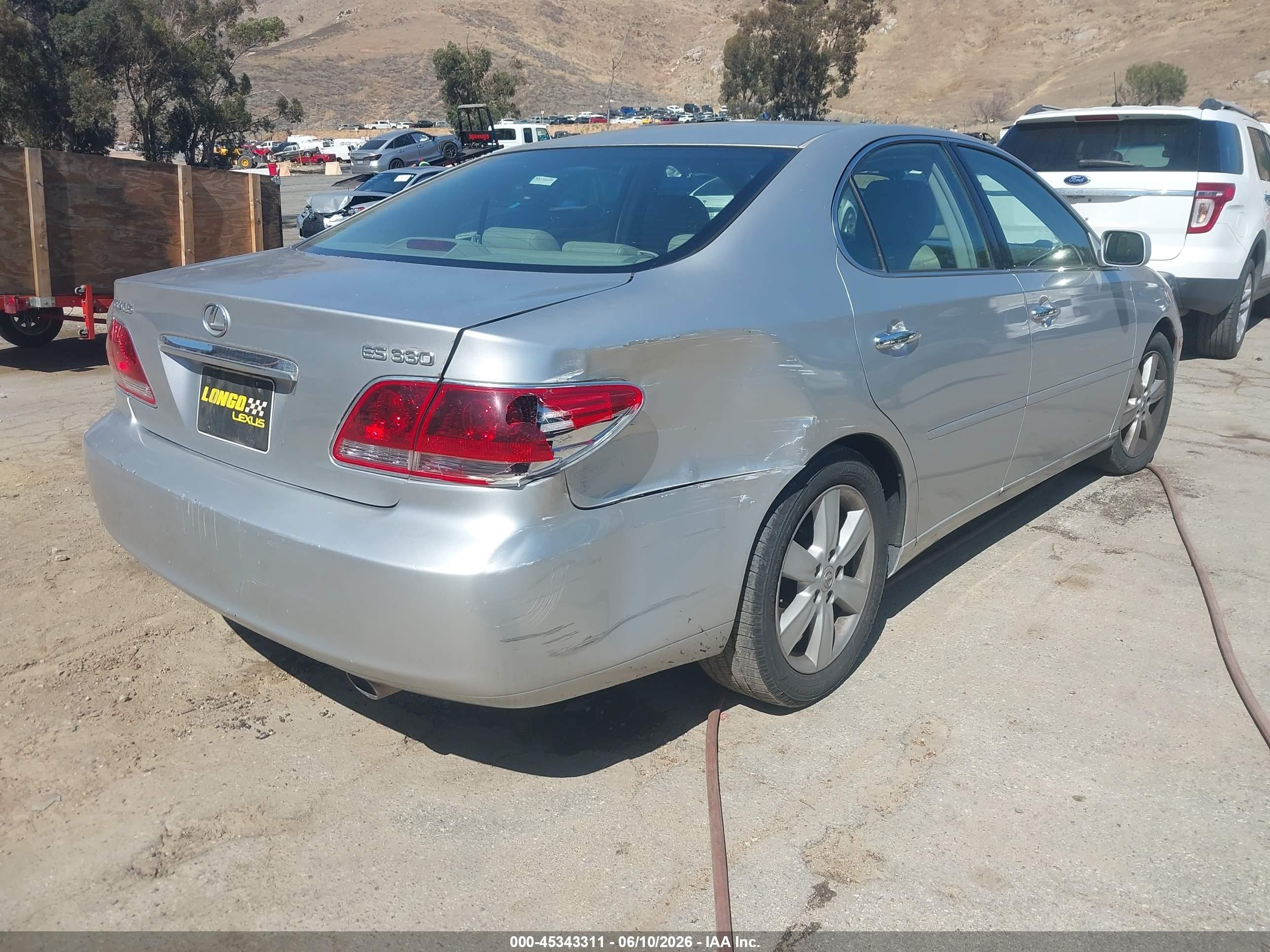 2005 Lexus Es 330   Silver vin: JTHBA30GX55066312