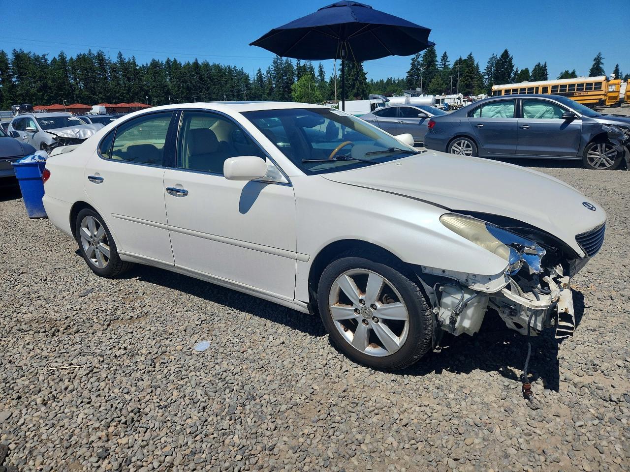 2005 Lexus Es 330 White vin: JTHBA30GX55070747
