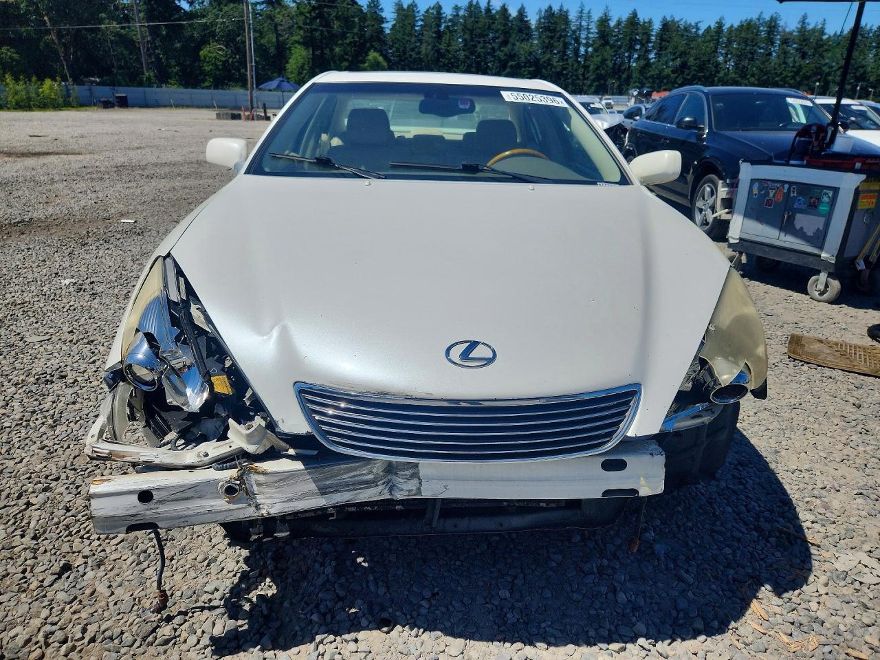2005 Lexus Es 330 White vin: JTHBA30GX55070747