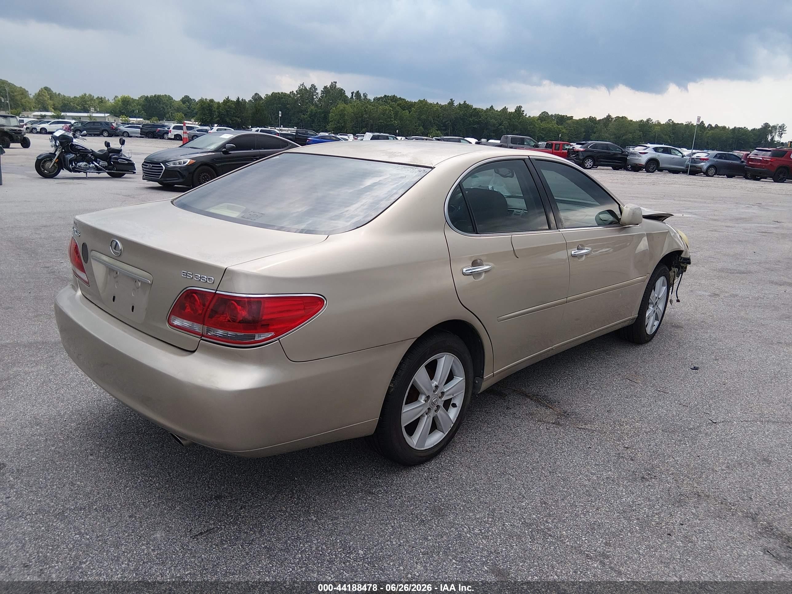 2005 Lexus Es 330   Gold vin: JTHBA30GX55081764