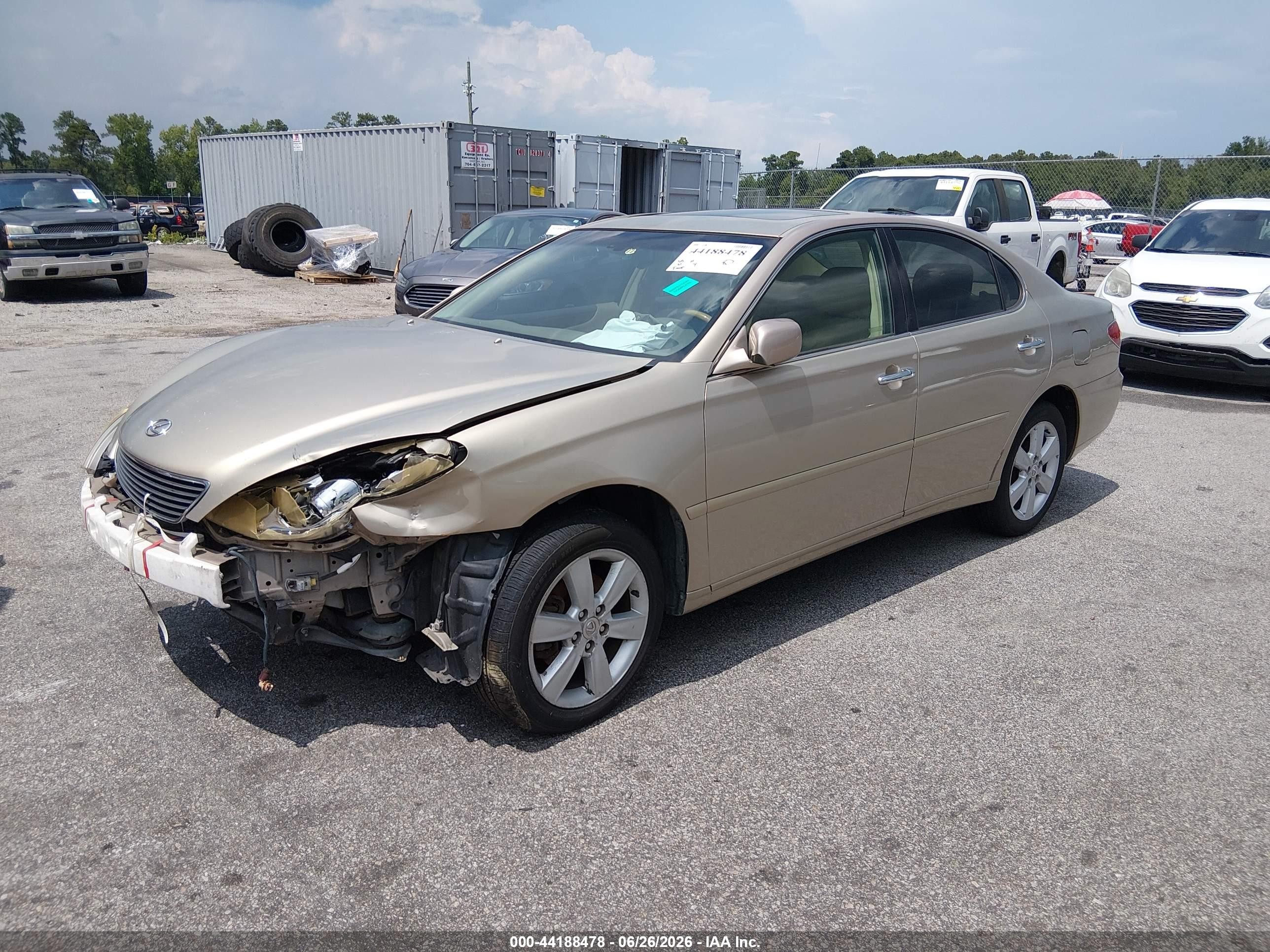 2005 Lexus Es 330   Gold vin: JTHBA30GX55081764