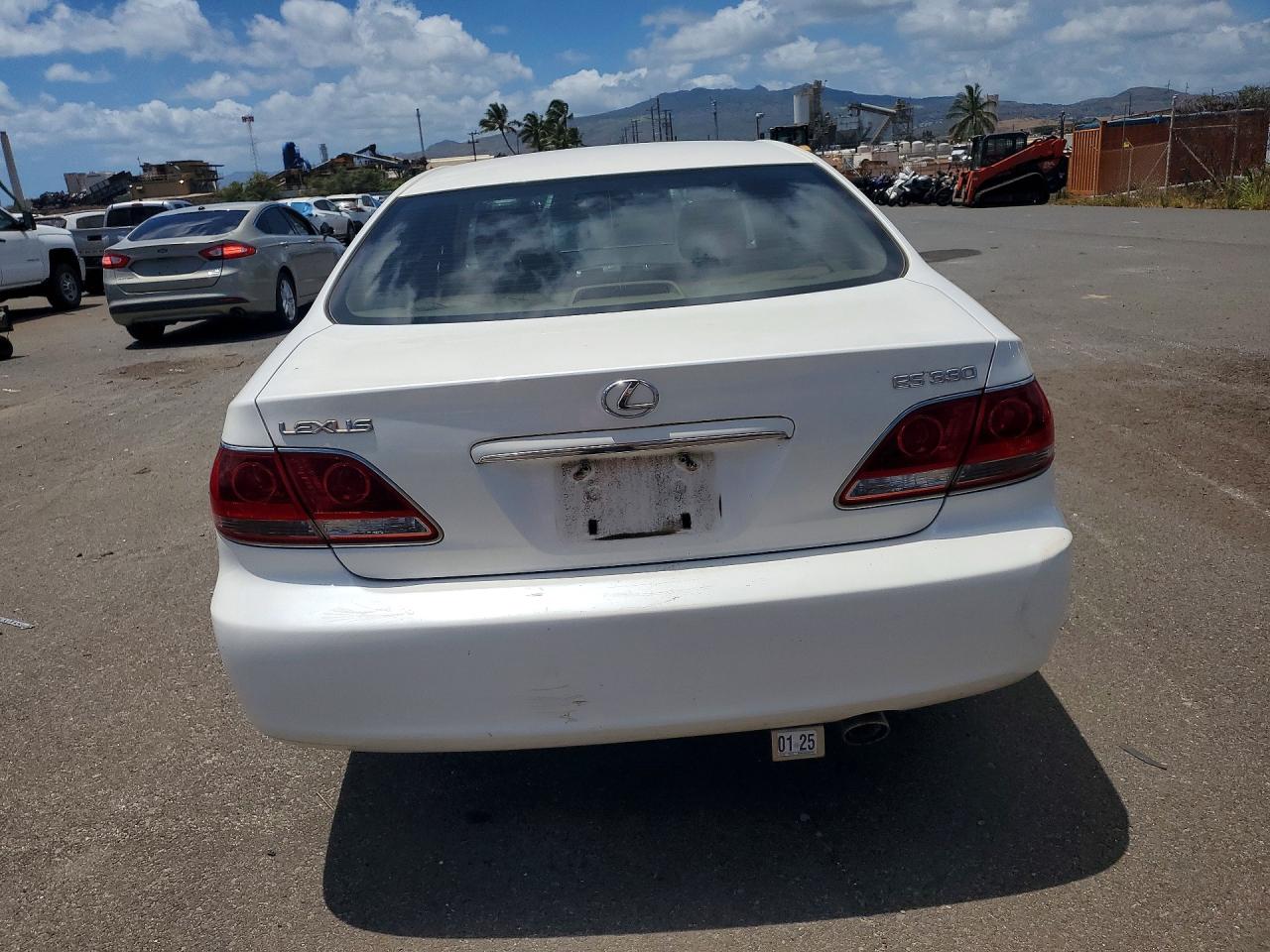 2005 Lexus Es 330 White vin: JTHBA30GX55087080