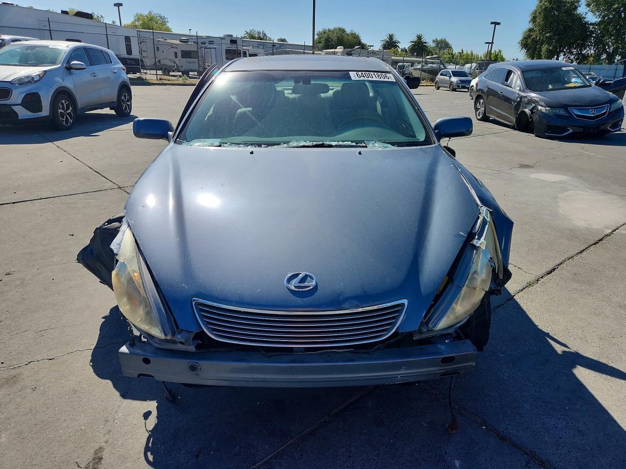 2005 Lexus Es 330 Серый vin: JTHBA30GX55089170