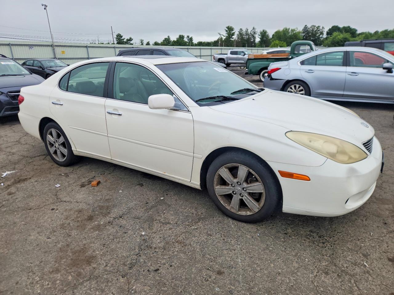 2005 Lexus Es 330 White vin: JTHBA30GX55120109