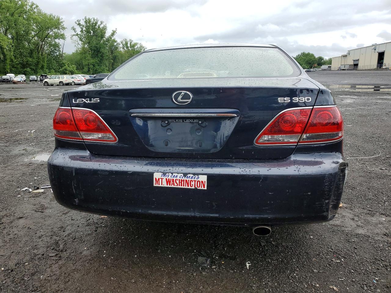 2005 Lexus Es 330 Blue vin: JTHBA30GX55131238