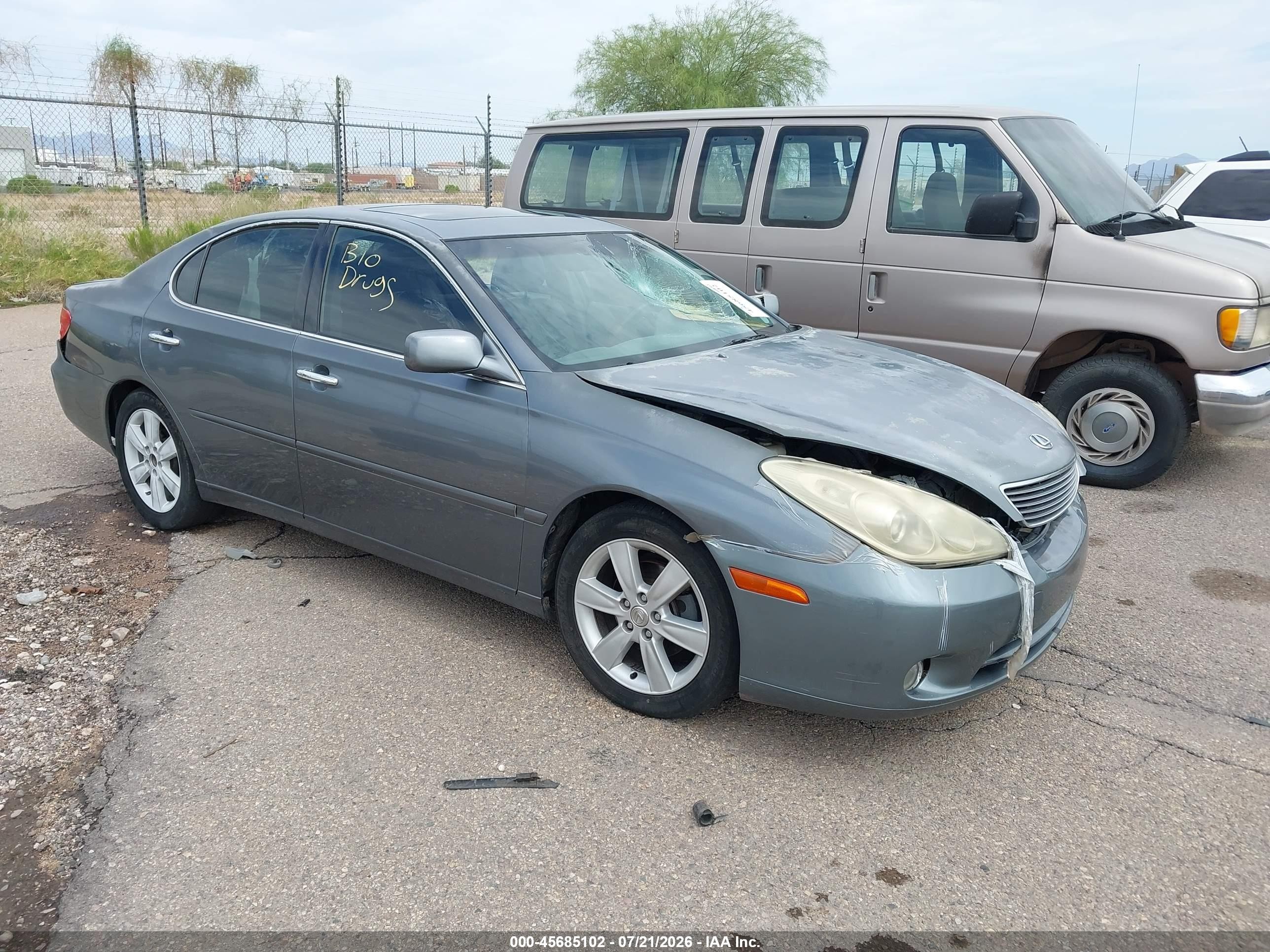 2006 Lexus Es 330   Серый vin: JTHBA30GX65146596