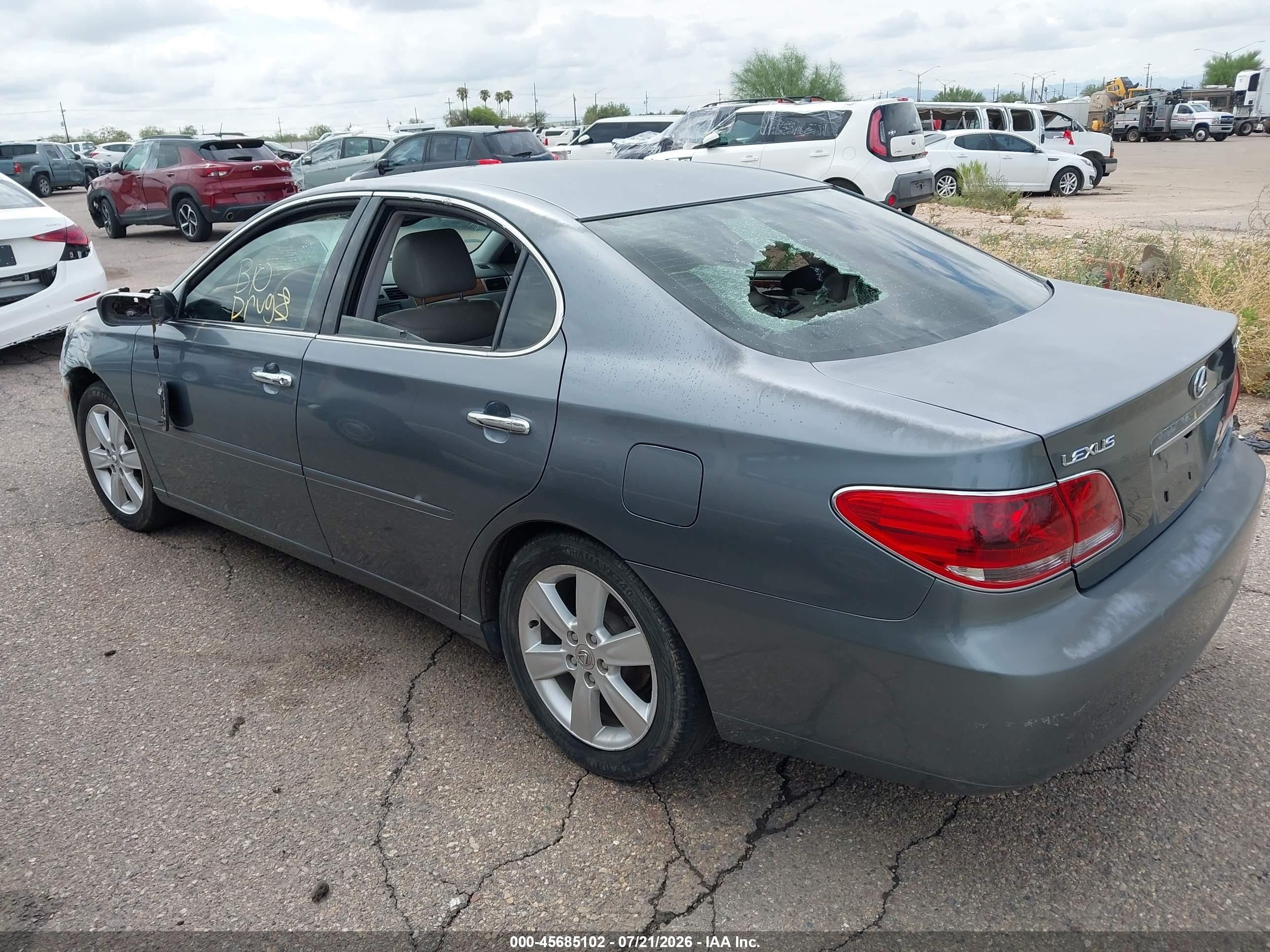 2006 Lexus Es 330   Серый vin: JTHBA30GX65146596