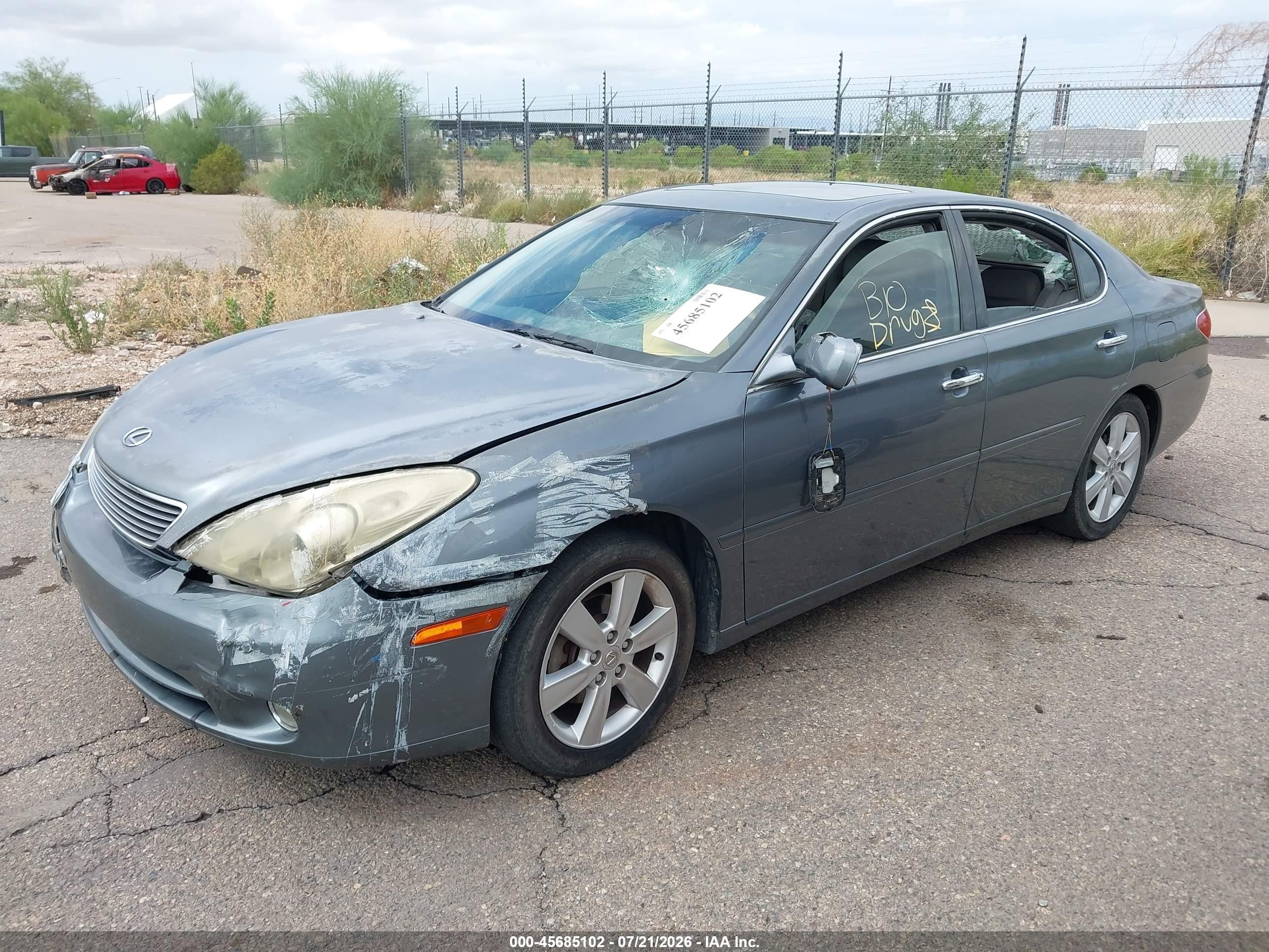 2006 Lexus Es 330   Серый vin: JTHBA30GX65146596