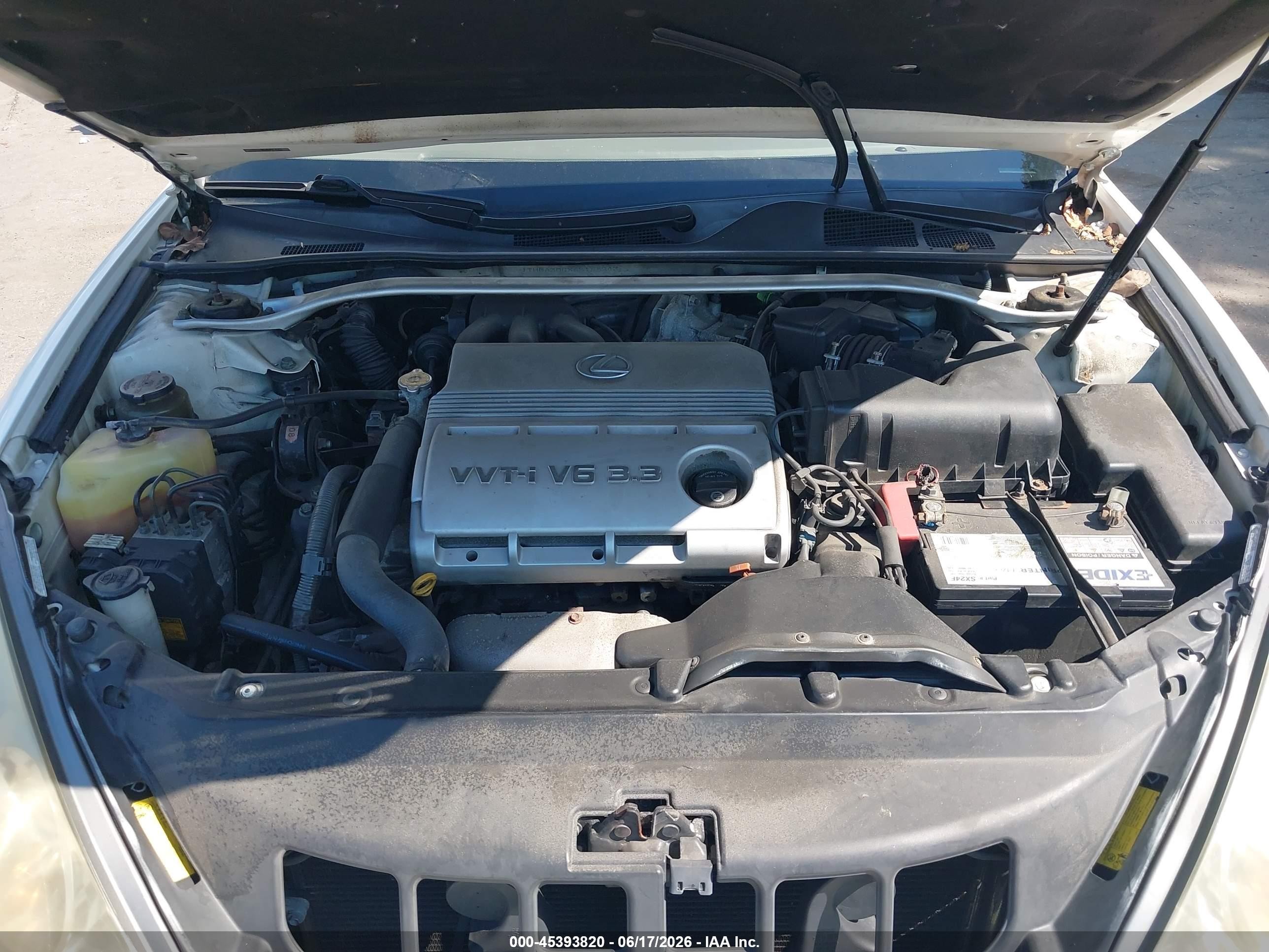 2006 Lexus Es 330   Белый vin: JTHBA30GX65168243