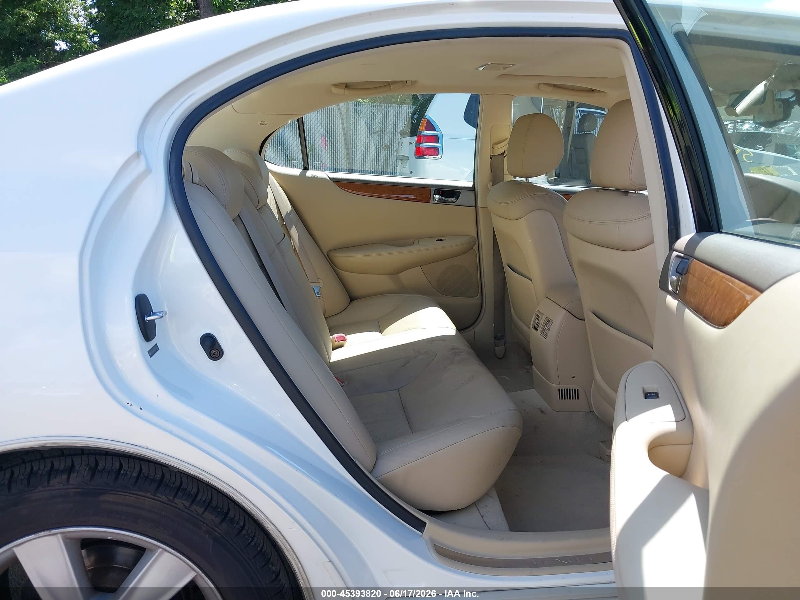 2006 Lexus Es 330   Белый vin: JTHBA30GX65168243