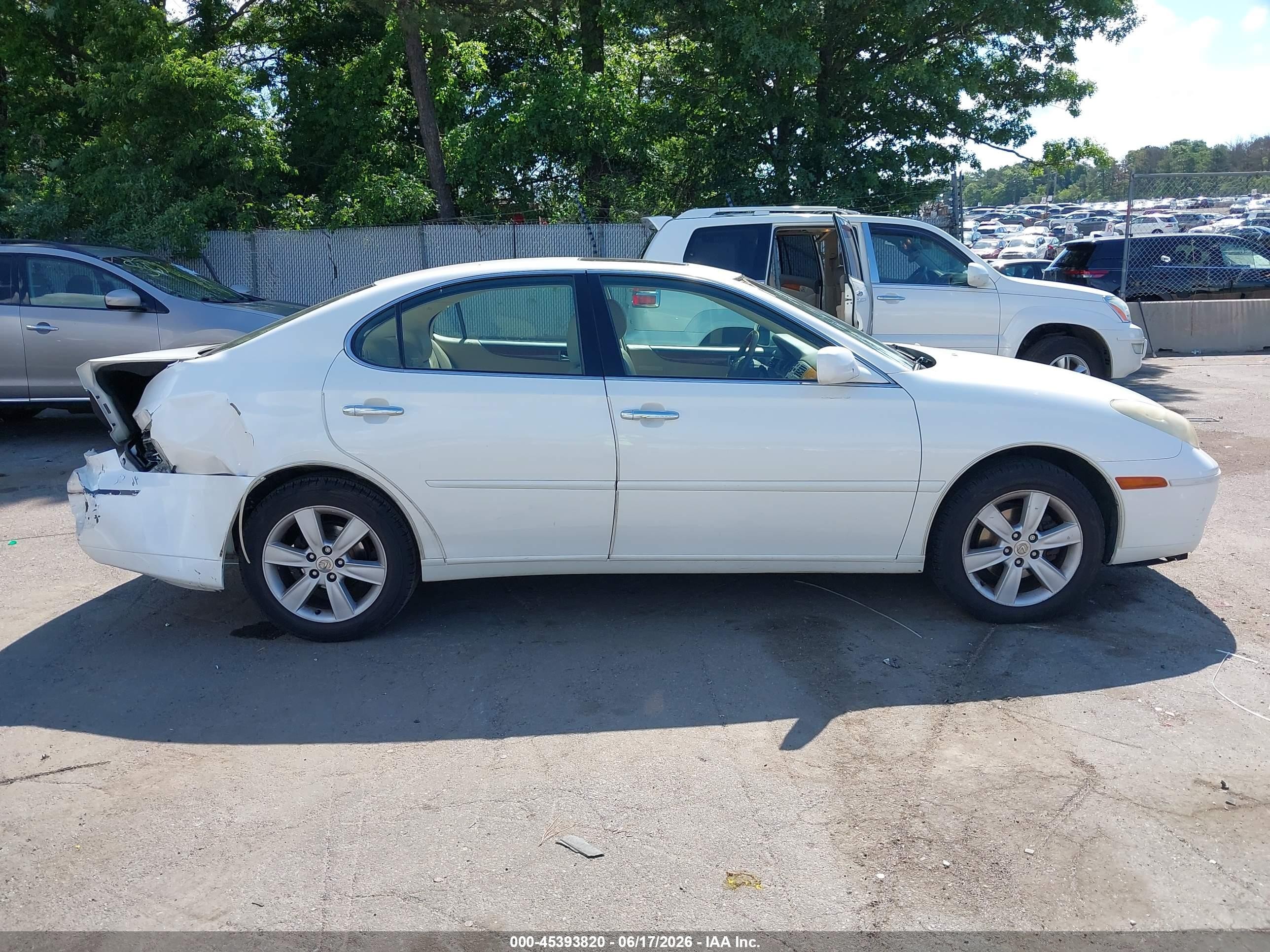 2006 Lexus Es 330   Белый vin: JTHBA30GX65168243