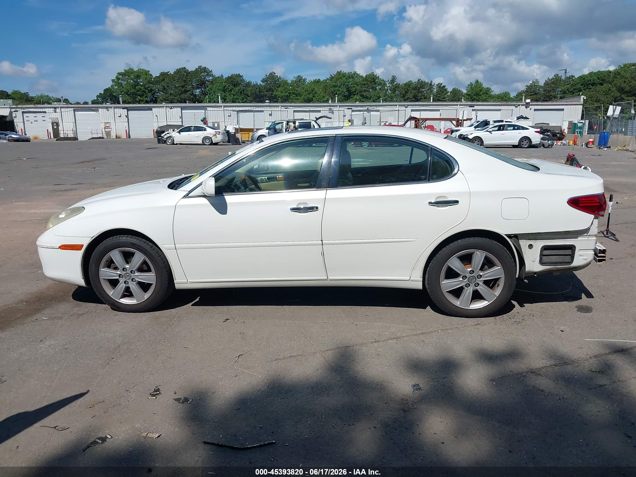 2006 Lexus Es 330   Белый vin: JTHBA30GX65168243