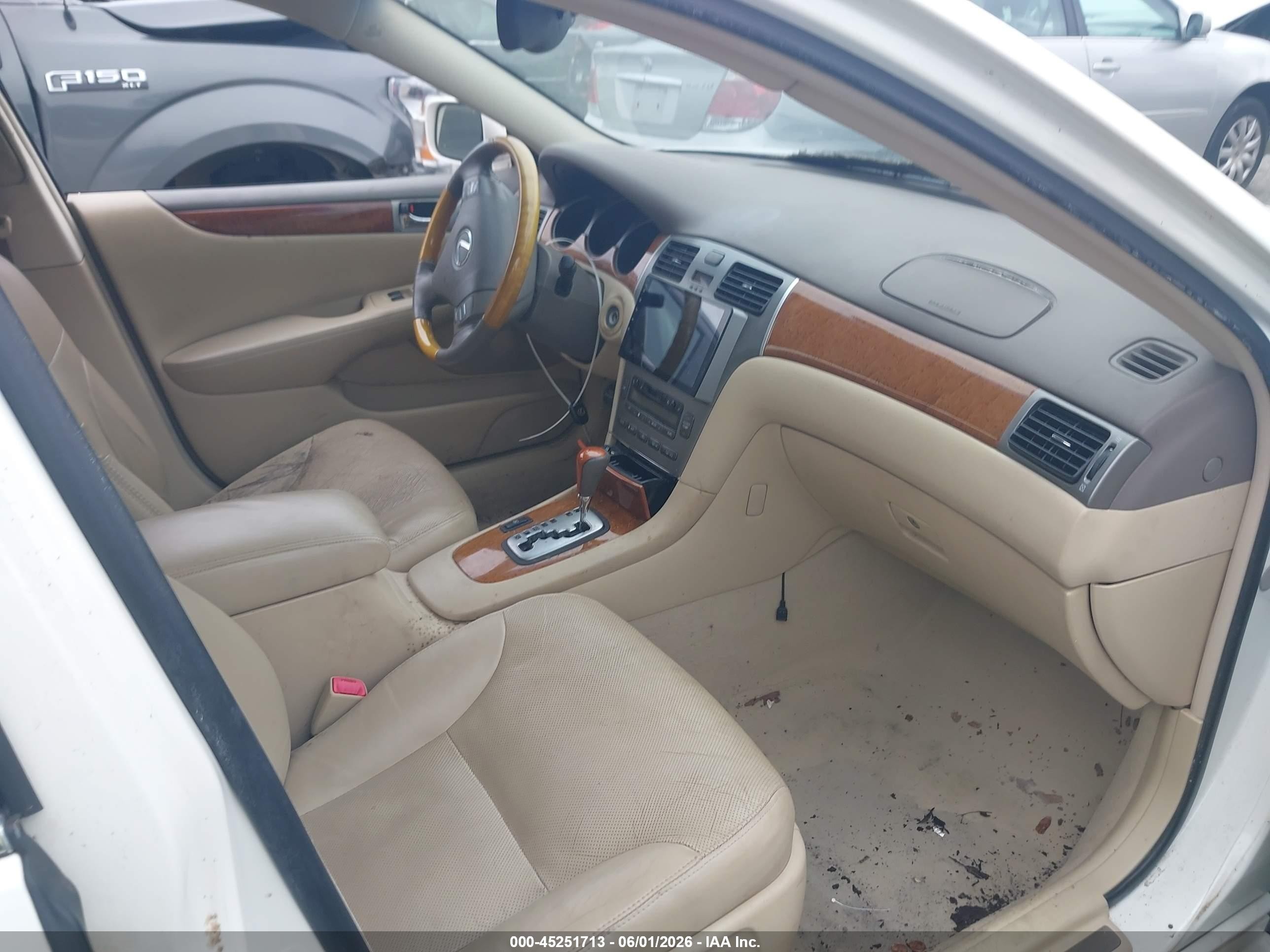 2006 Lexus Es 330   White vin: JTHBA30GX65172308
