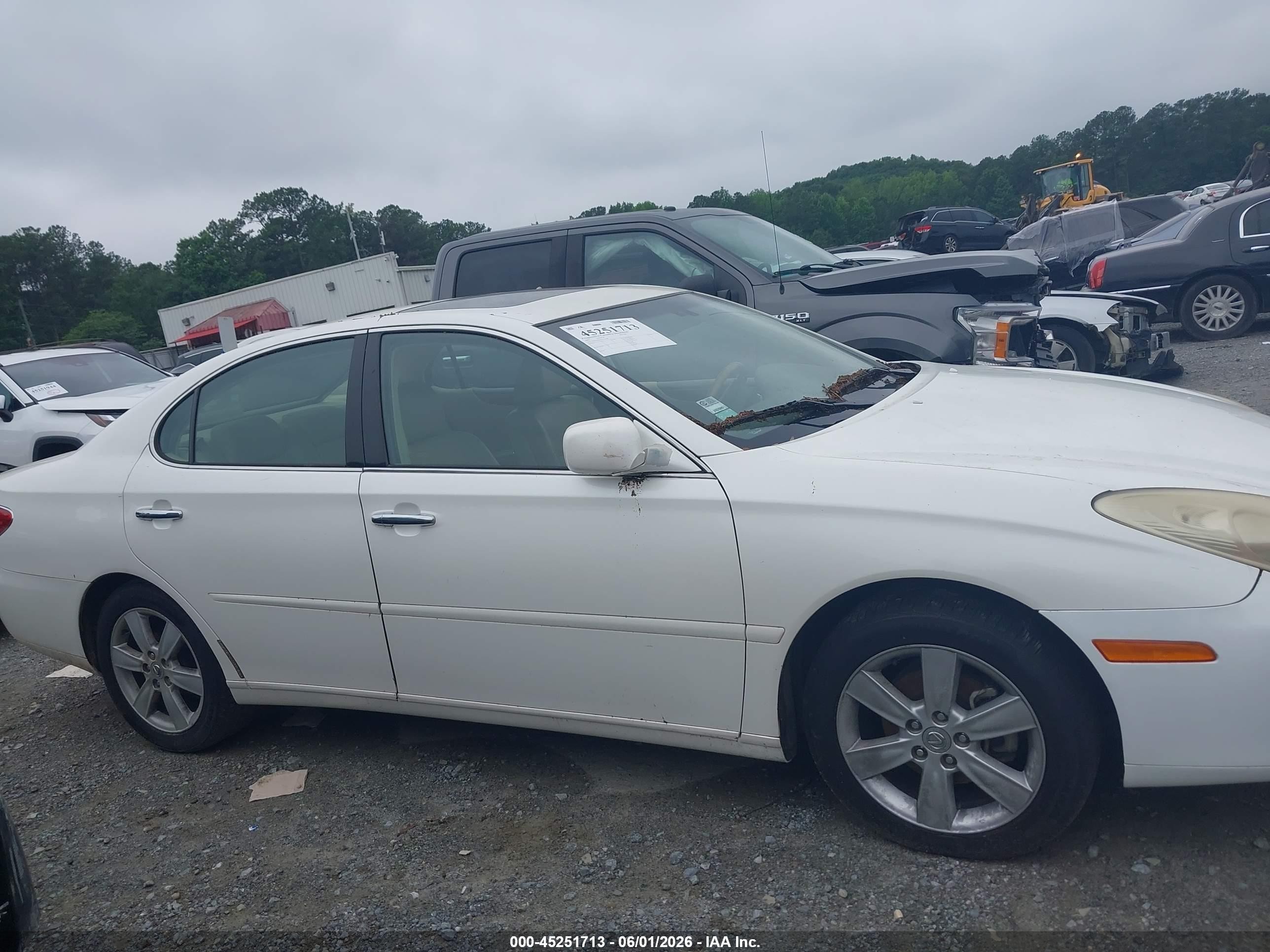 2006 Lexus Es 330   White vin: JTHBA30GX65172308