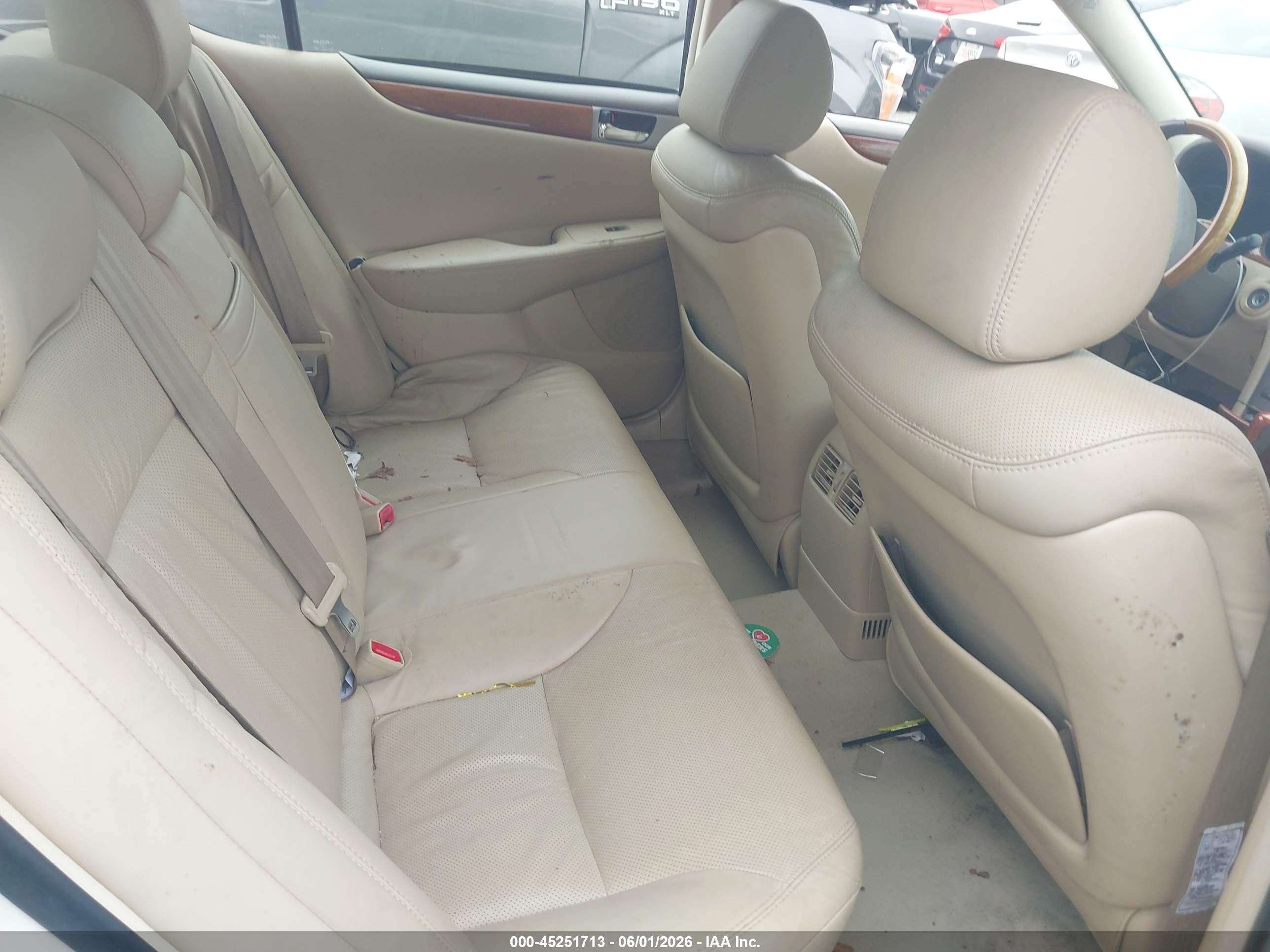 2006 Lexus Es 330   White vin: JTHBA30GX65172308
