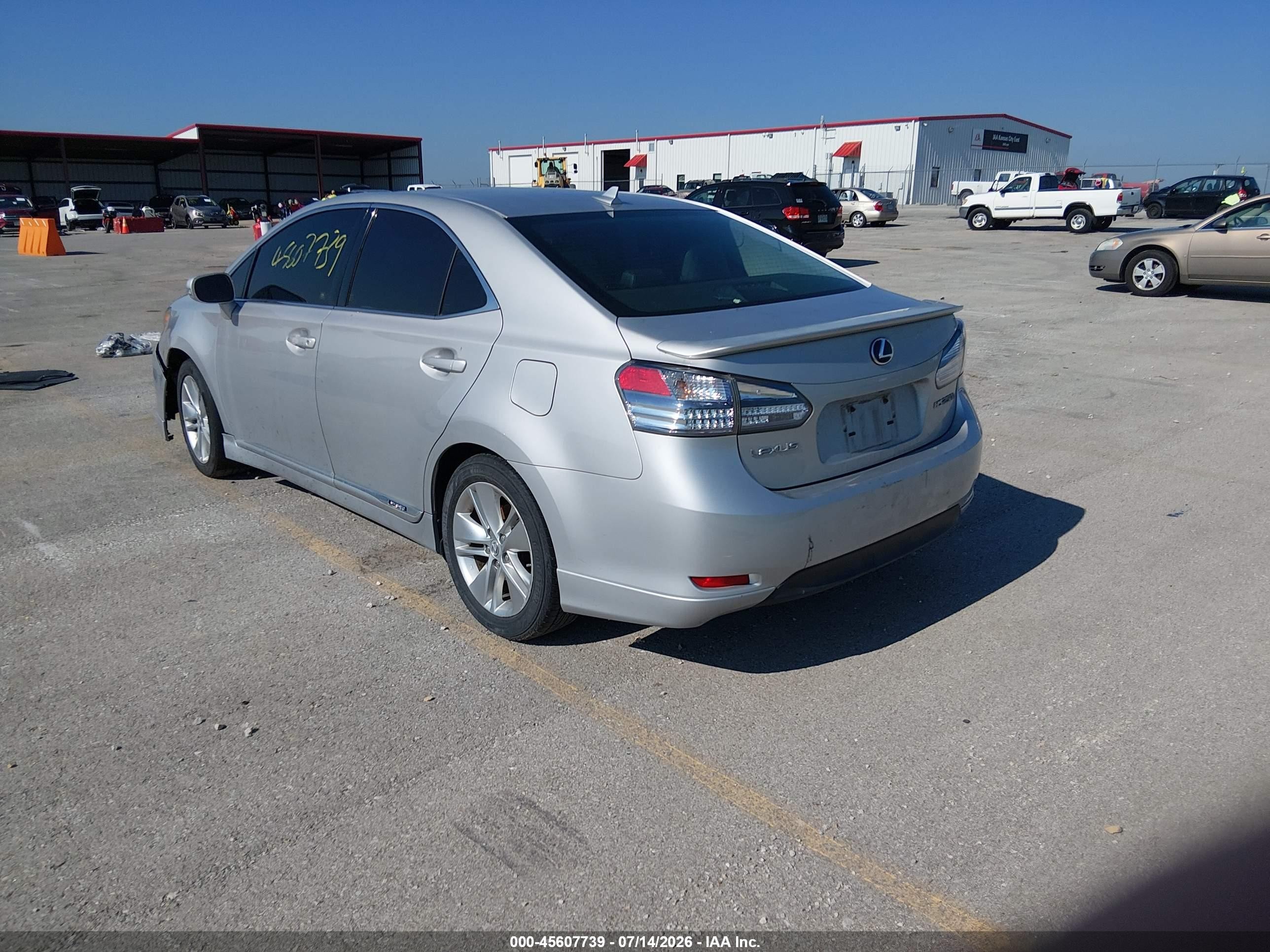 2010 Lexus Hs 250h   Silver vin: JTHBB1BA0A2005041