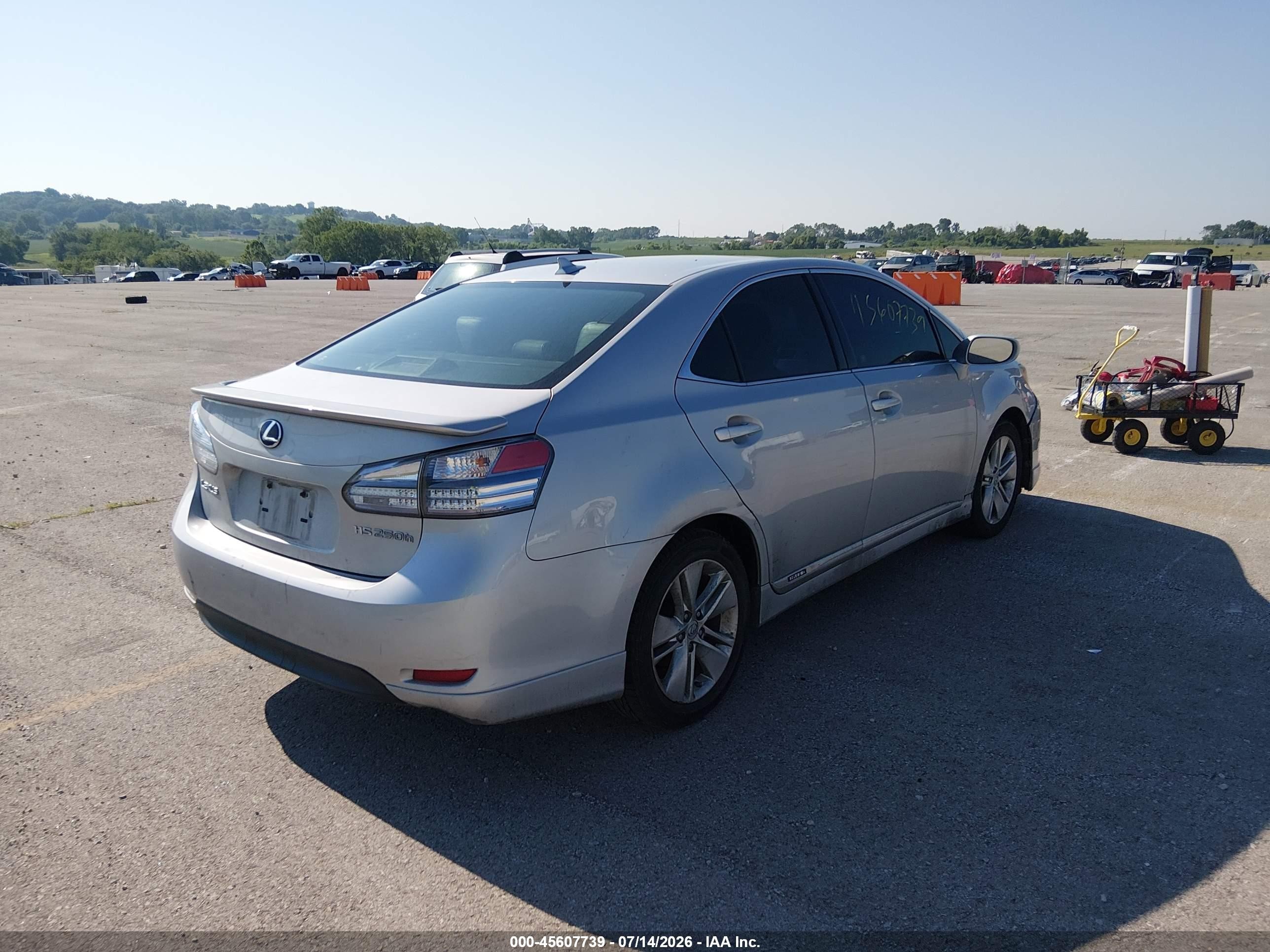 2010 Lexus Hs 250h   Silver vin: JTHBB1BA0A2005041