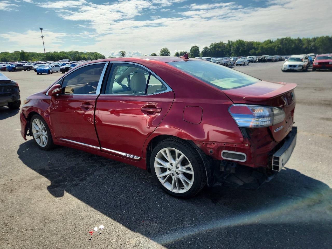 2010 Lexus Hs 250h Red vin: JTHBB1BA0A2006318
