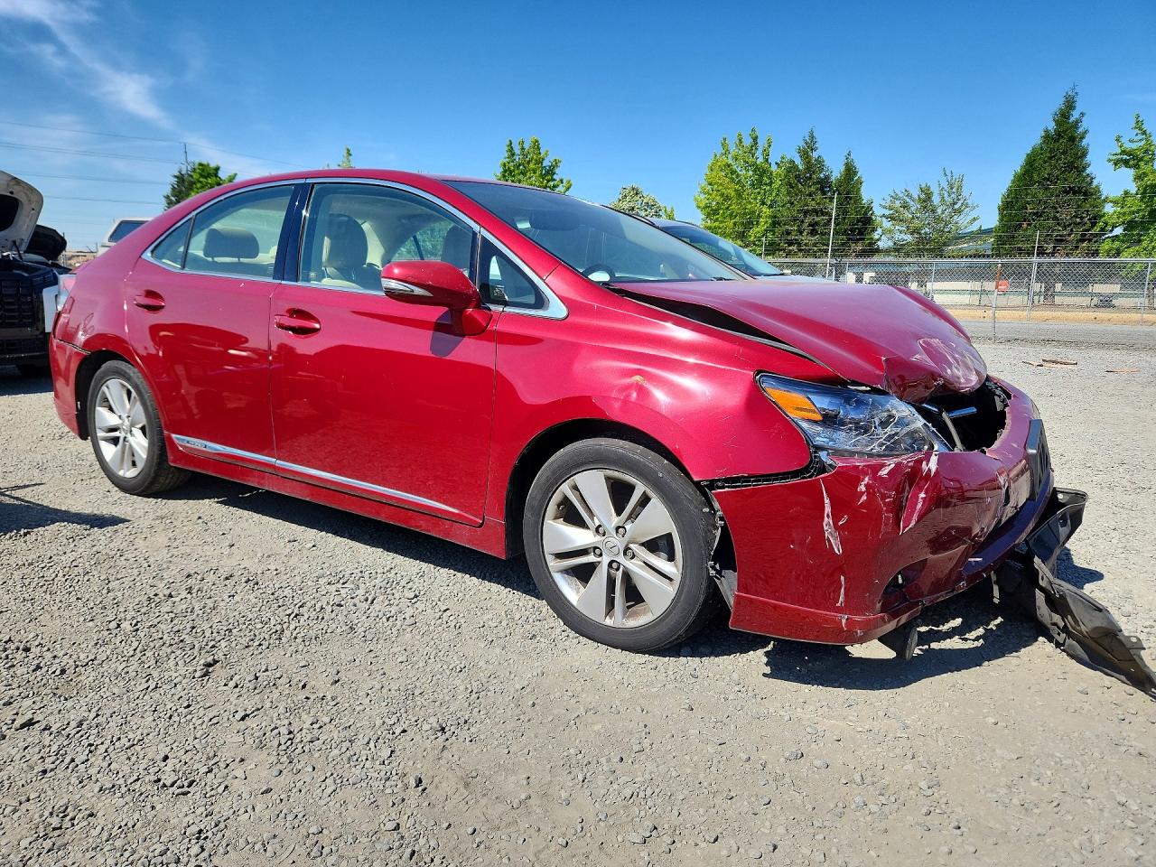 2010 Lexus Hs 250h Maroon vin: JTHBB1BA0A2012328