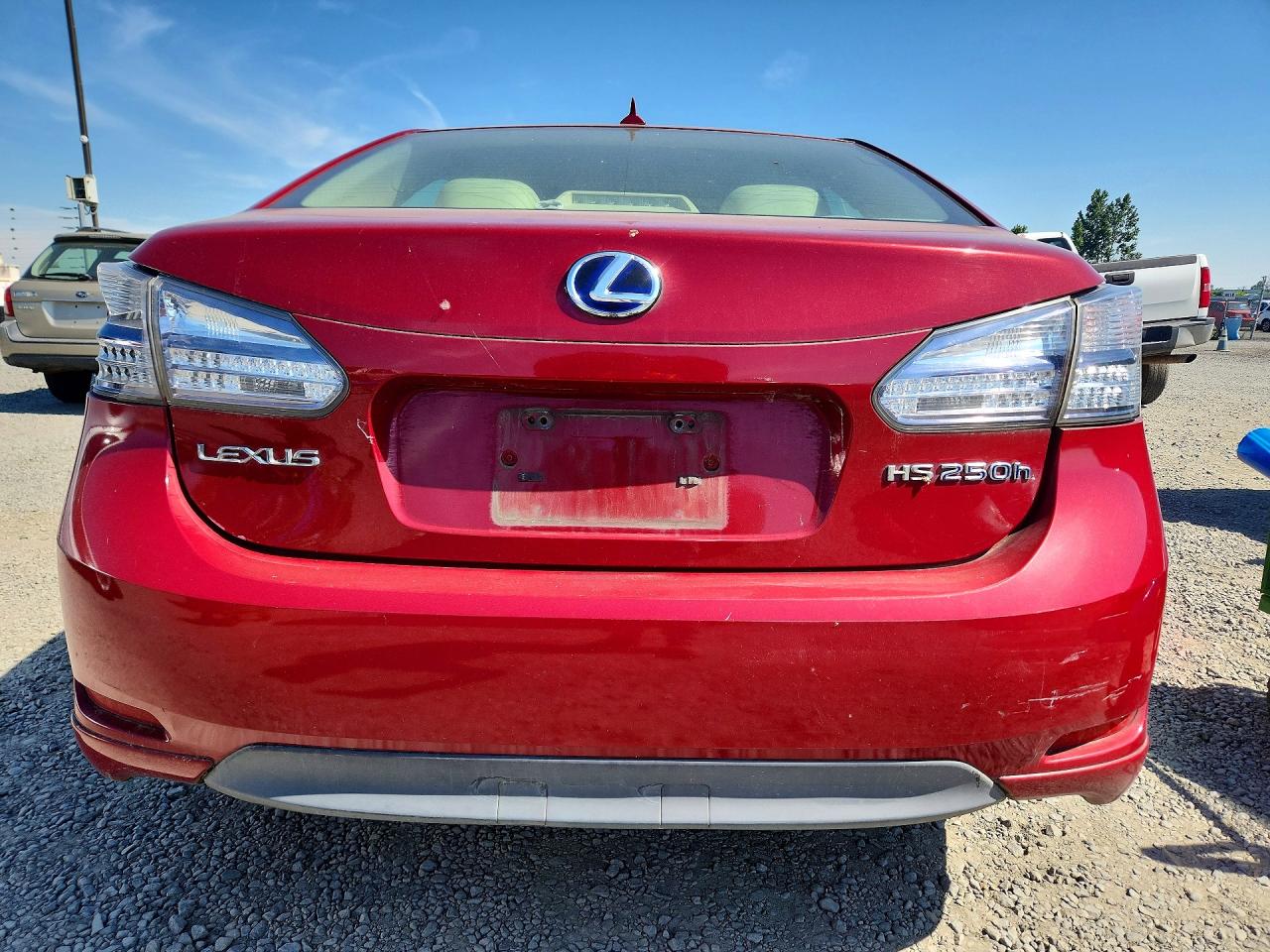 2010 Lexus Hs 250h Maroon vin: JTHBB1BA0A2012328