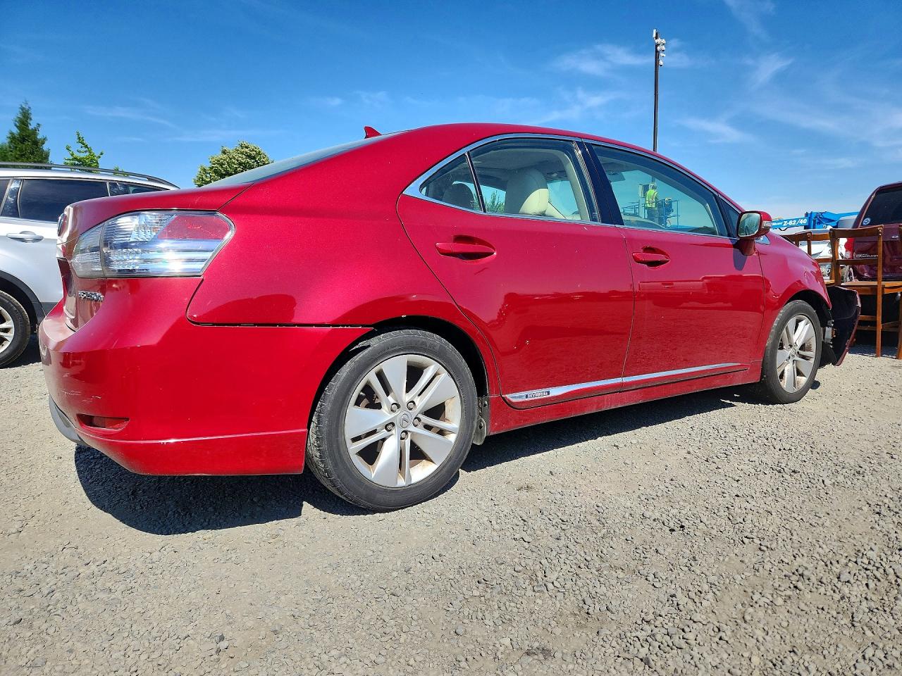 2010 Lexus Hs 250h Maroon vin: JTHBB1BA0A2012328