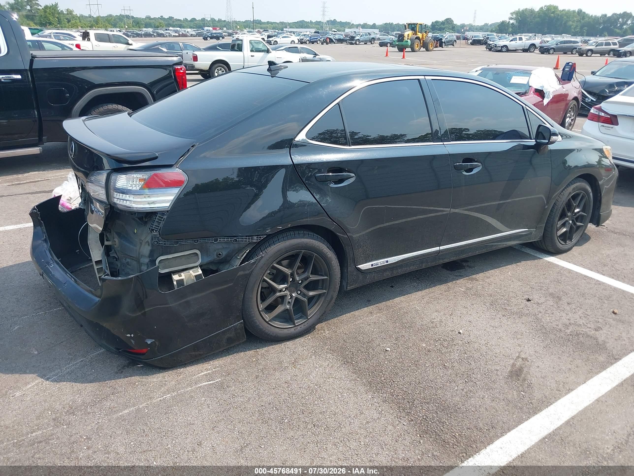 2010 Lexus Hs 250h Premium Black vin: JTHBB1BA0A2016962