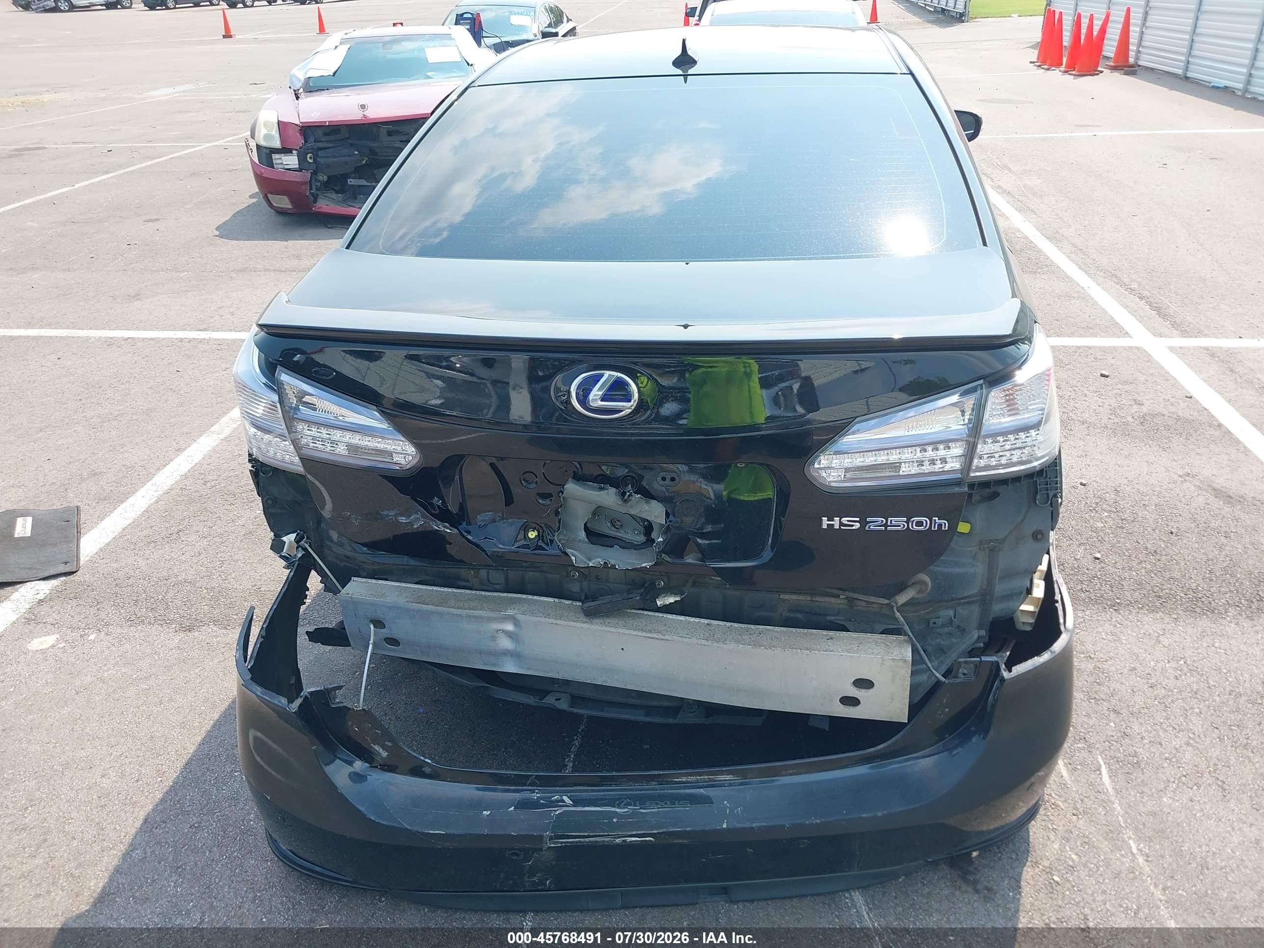 2010 Lexus Hs 250h Premium Black vin: JTHBB1BA0A2016962