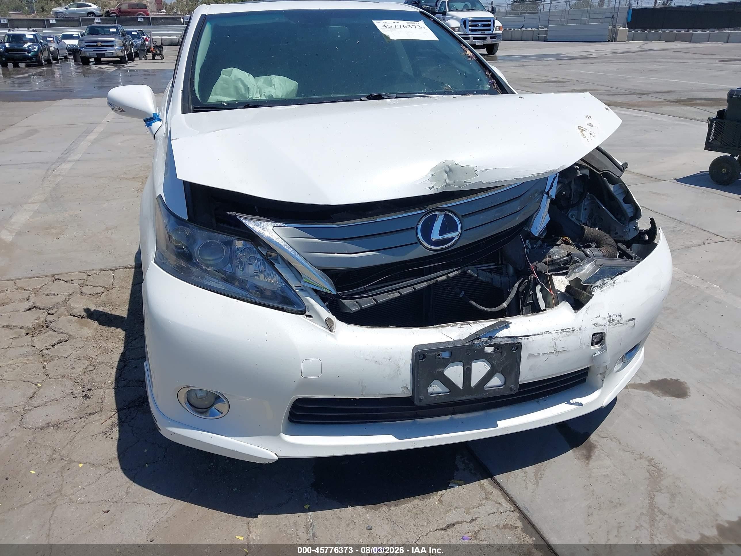 2010 Lexus Hs 250h Premium White vin: JTHBB1BA0A2017027