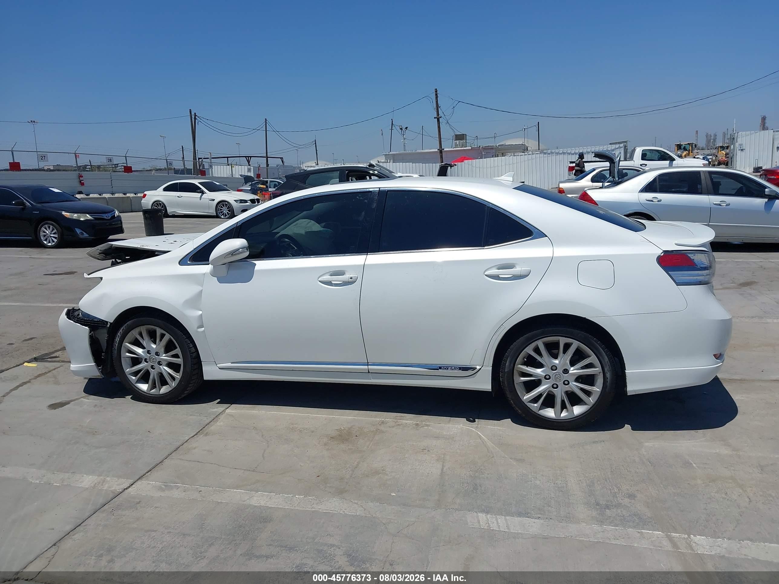 2010 Lexus Hs 250h Premium White vin: JTHBB1BA0A2017027