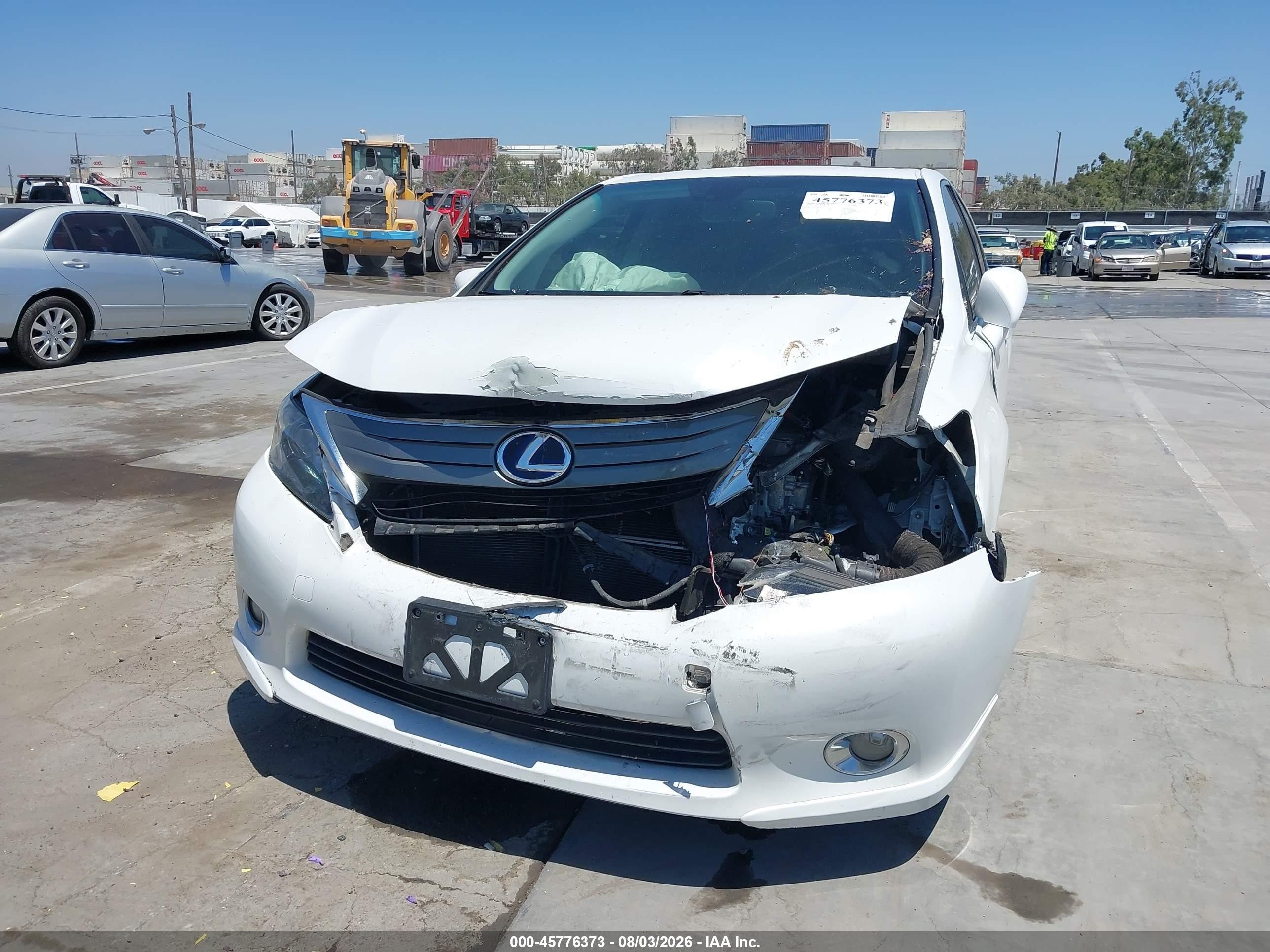 2010 Lexus Hs 250h Premium White vin: JTHBB1BA0A2017027