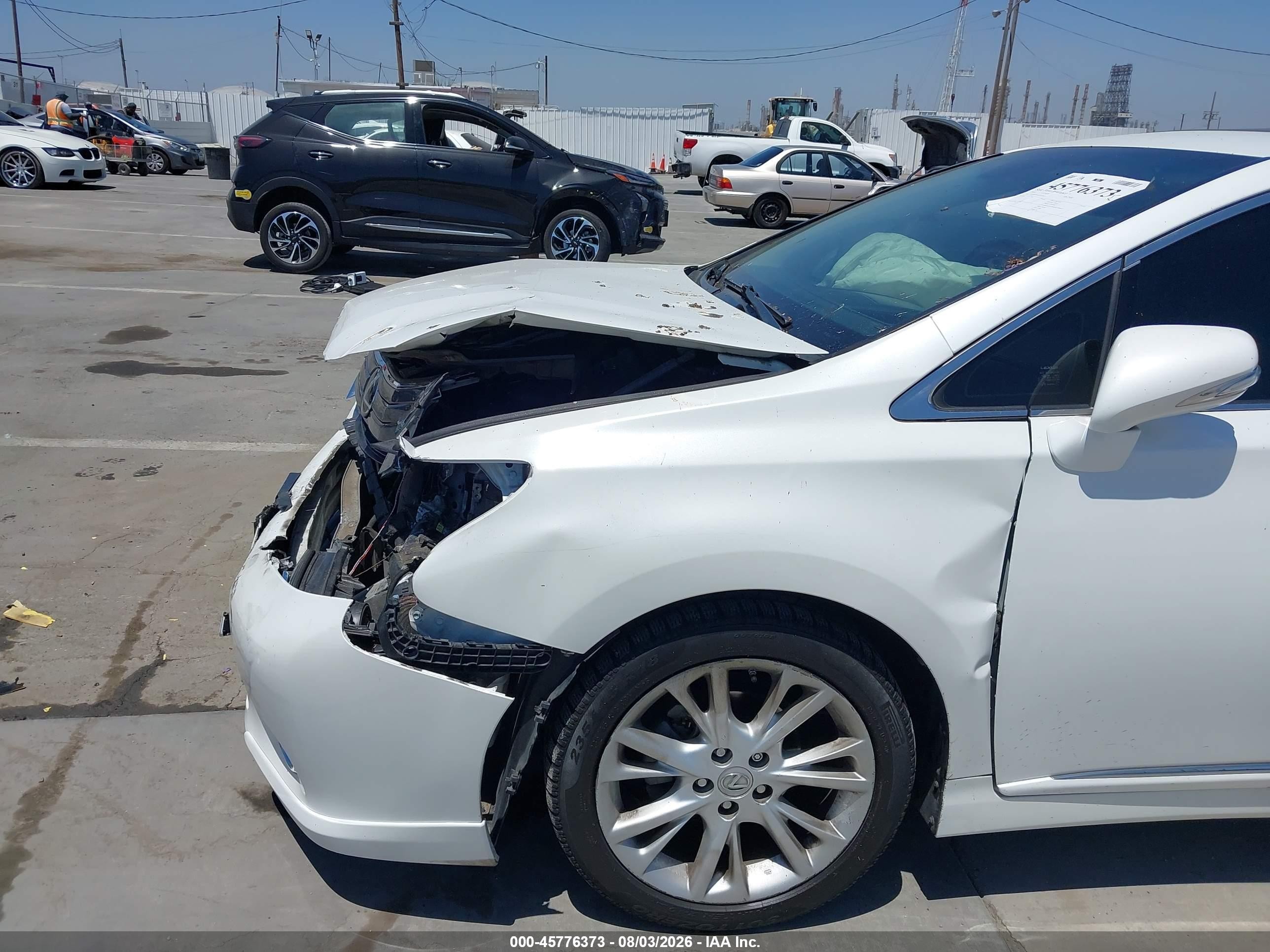 2010 Lexus Hs 250h Premium White vin: JTHBB1BA0A2017027