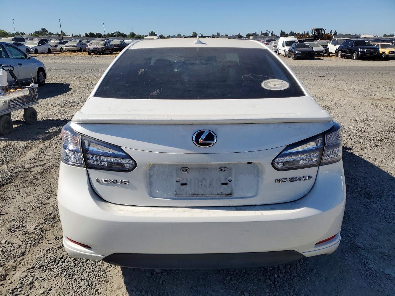2010 Lexus Hs 250h White vin: JTHBB1BA0A2020784