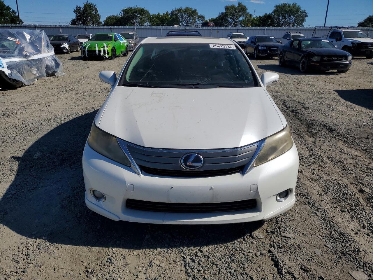 2010 Lexus Hs 250h White vin: JTHBB1BA0A2020784