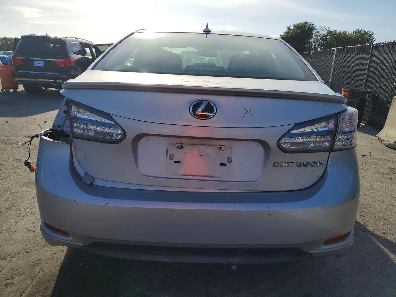 2012 Lexus Hs 250h Silver vin: JTHBB1BA0C2050077