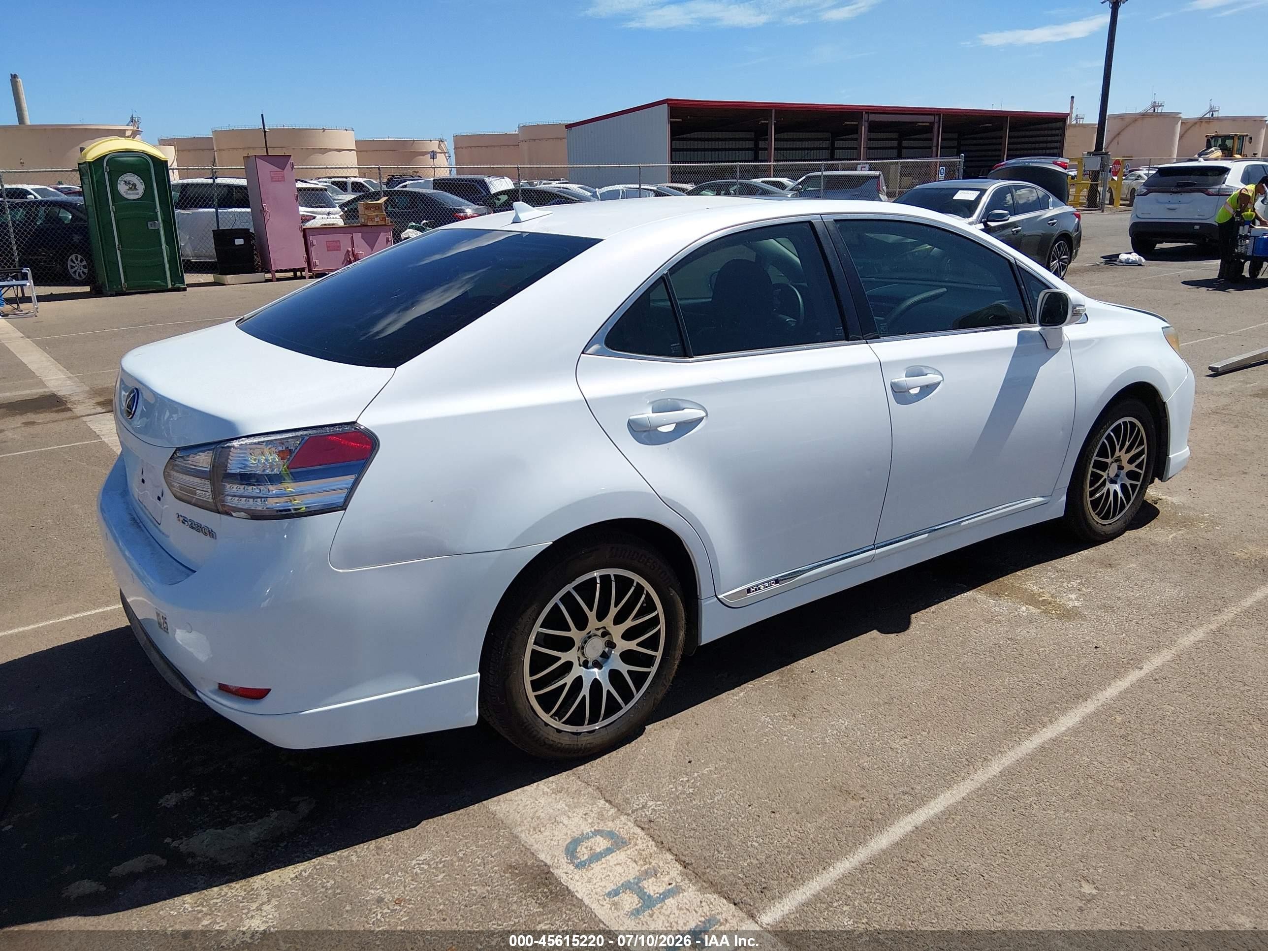 2010 Lexus Hs 250h Premium White vin: JTHBB1BA1A2002844