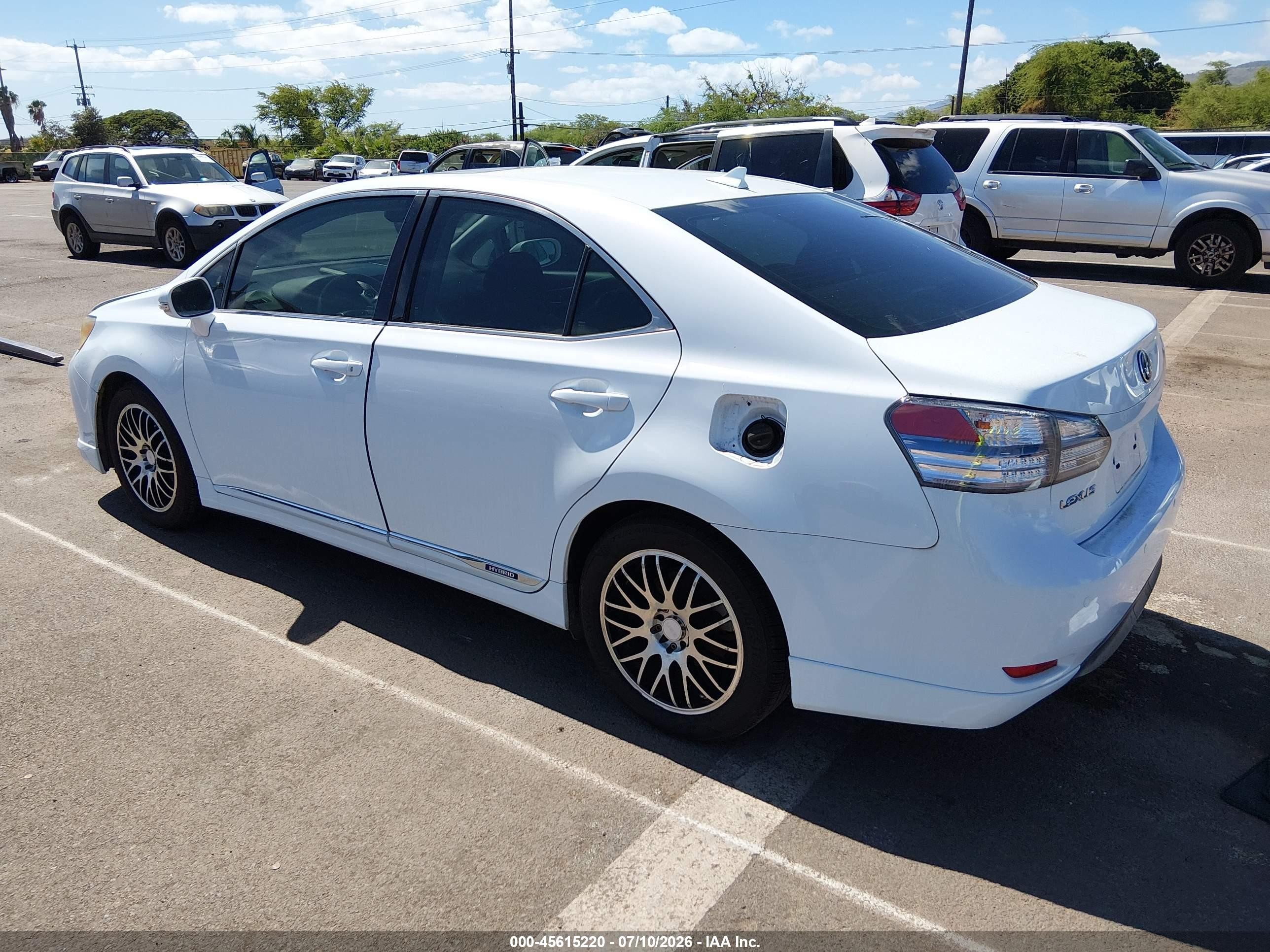 2010 Lexus Hs 250h Premium White vin: JTHBB1BA1A2002844