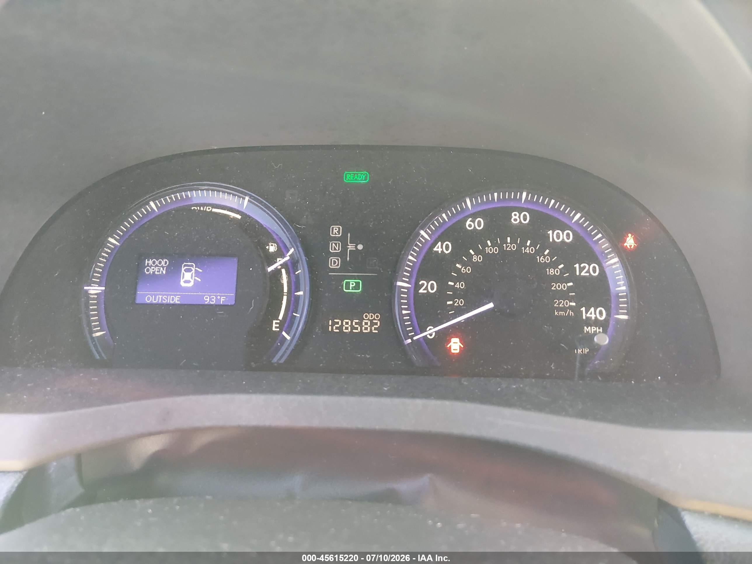 2010 Lexus Hs 250h Premium White vin: JTHBB1BA1A2002844
