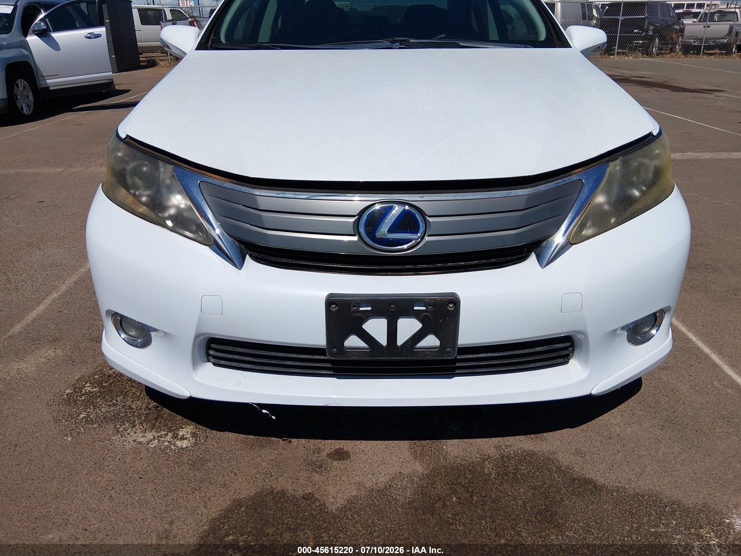 2010 Lexus Hs 250h Premium White vin: JTHBB1BA1A2002844
