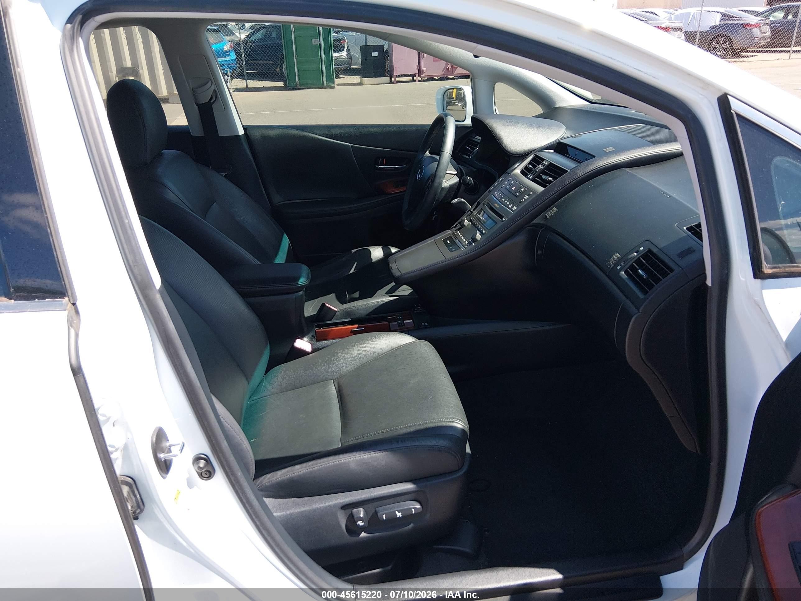 2010 Lexus Hs 250h Premium White vin: JTHBB1BA1A2002844