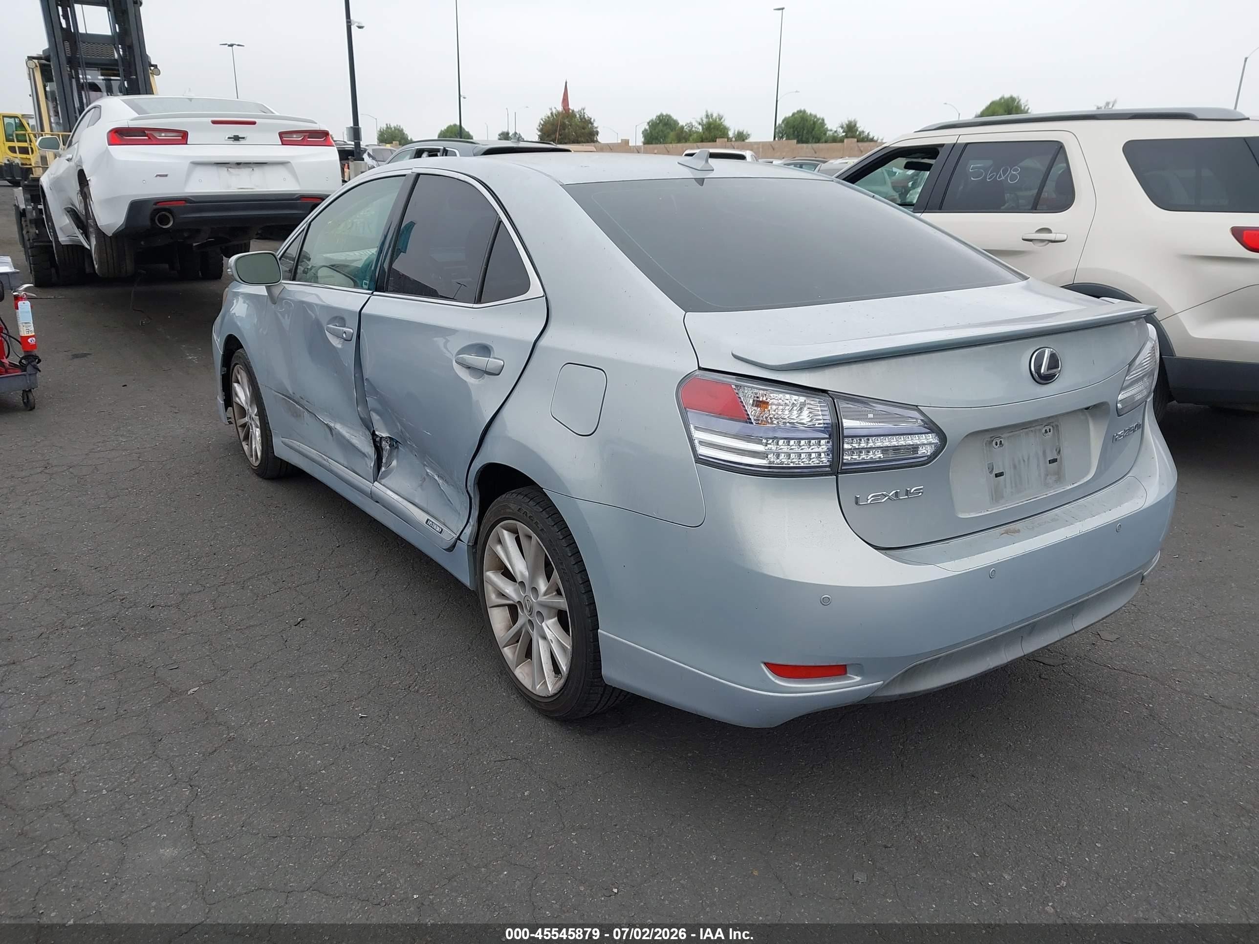2010 Lexus Hs 250h Premium Серебряный vin: JTHBB1BA1A2013925