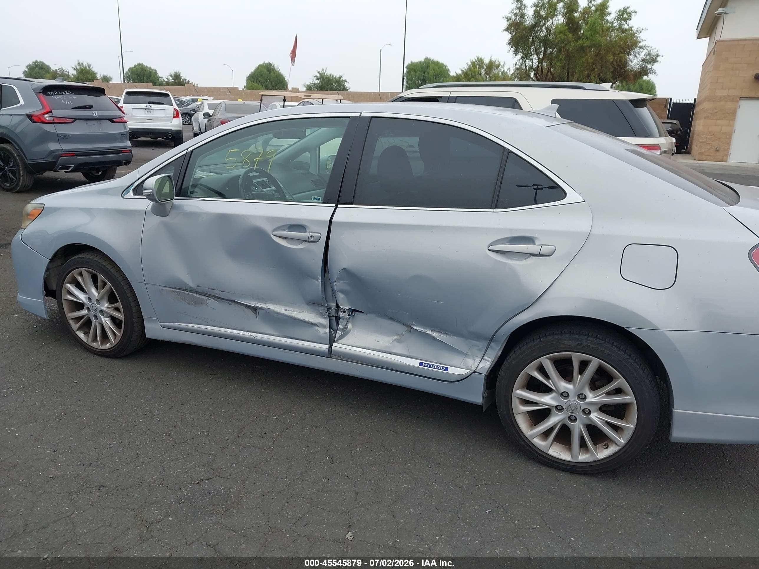 2010 Lexus Hs 250h Premium Серебряный vin: JTHBB1BA1A2013925