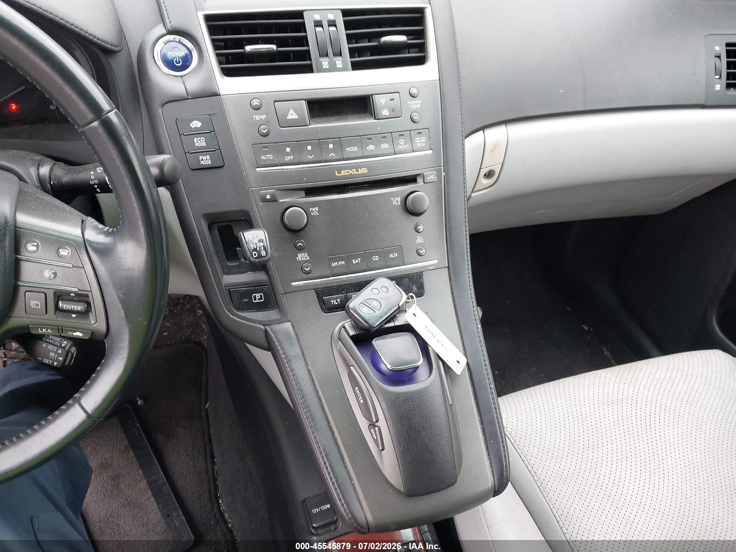 2010 Lexus Hs 250h Premium Серебряный vin: JTHBB1BA1A2013925