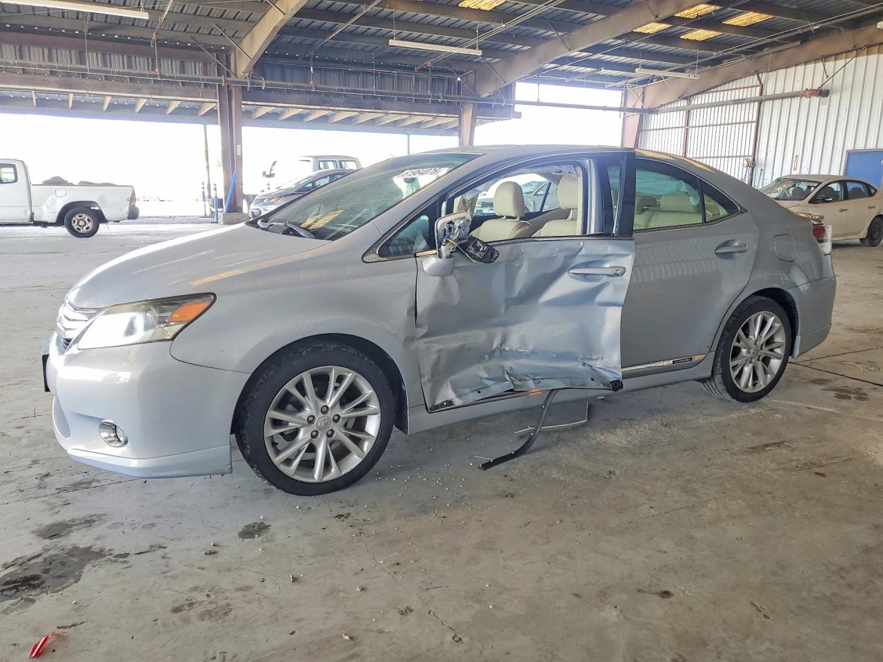 2010 Lexus Hs 250h Silver vin: JTHBB1BA1A2019188