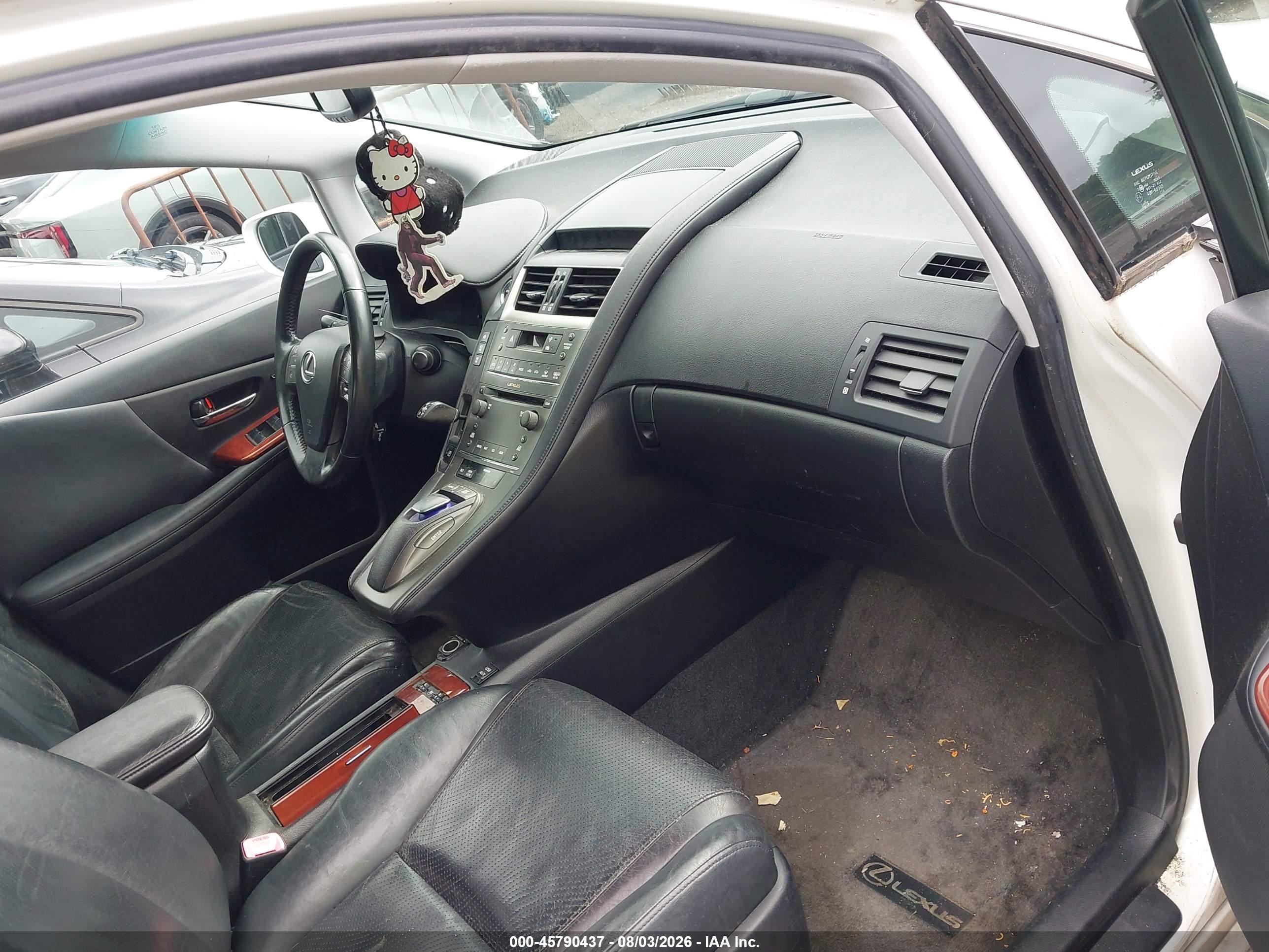 2010 Lexus Hs 250h Premium White vin: JTHBB1BA1A2019420