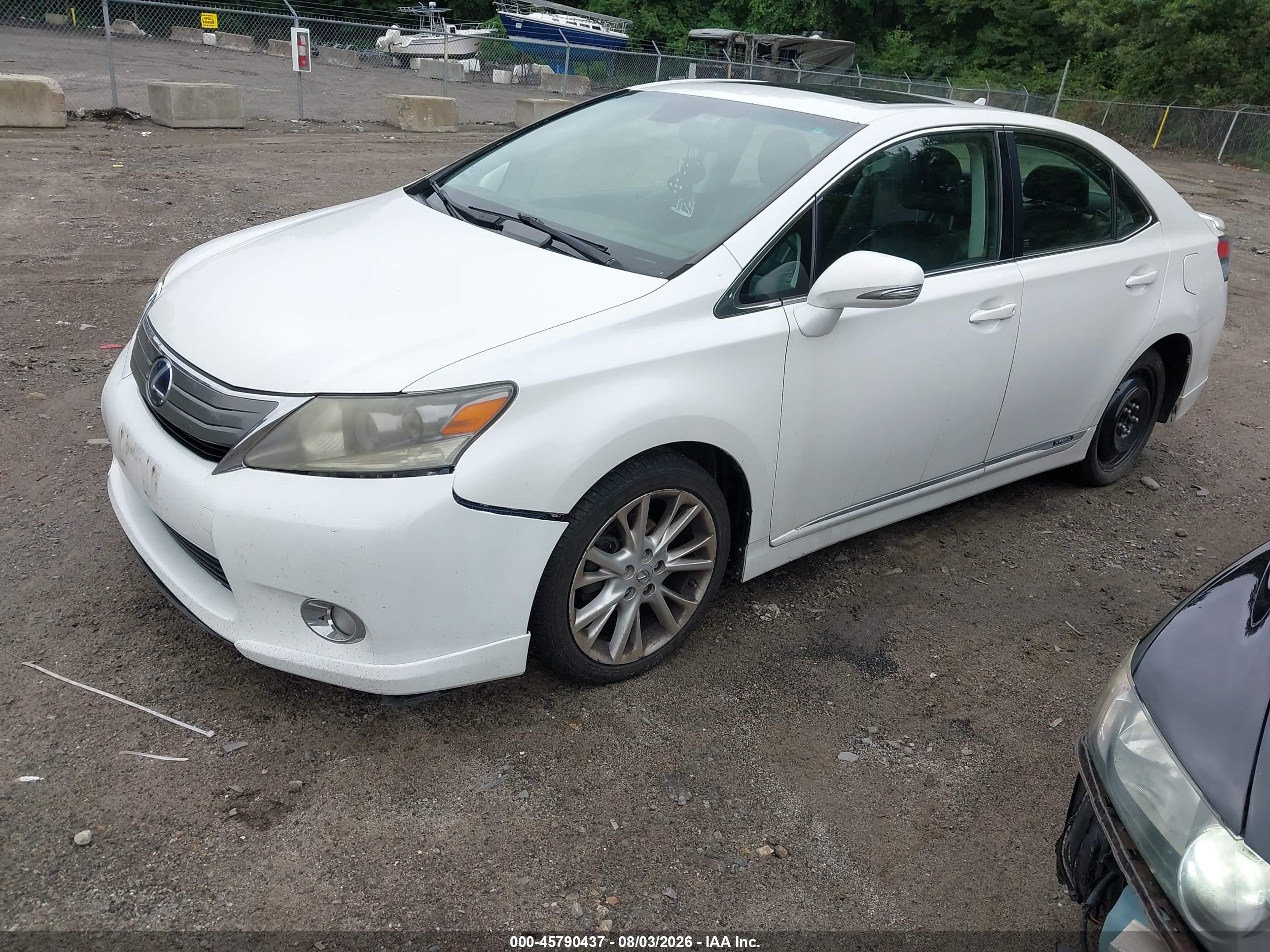 2010 Lexus Hs 250h Premium White vin: JTHBB1BA1A2019420